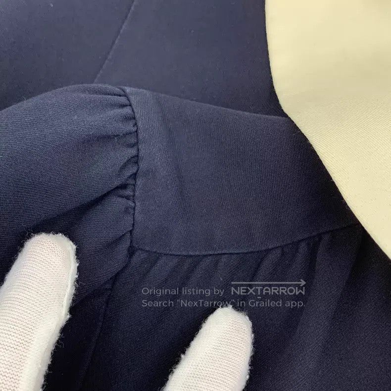 Gucci Gucci Dark blue cotton doll collar long-sleeved dress Size XS / US 0-2 / IT 36-38 - 8 Thumbnail
