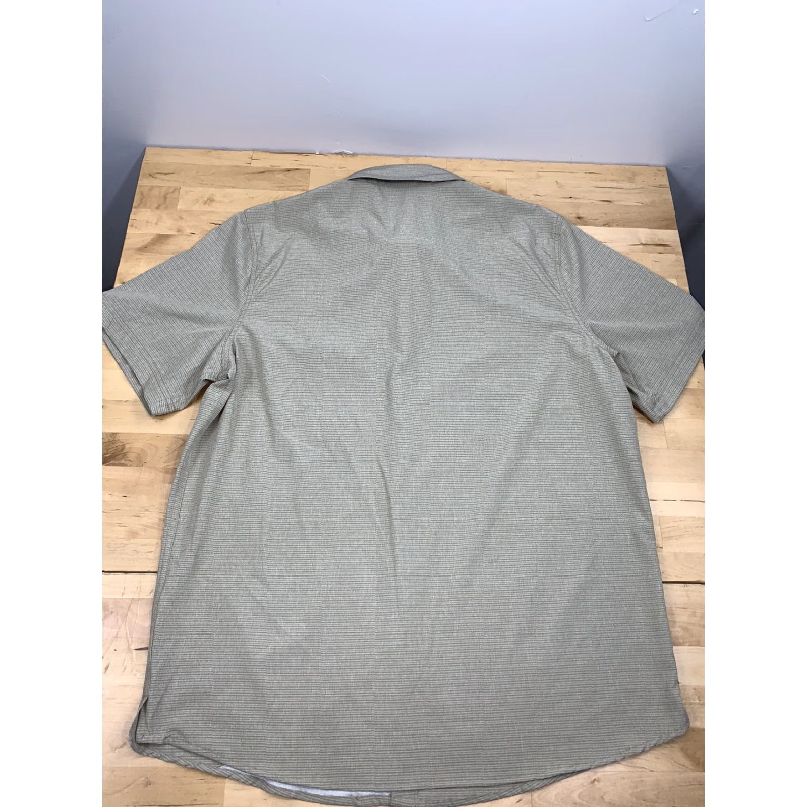 Avalanche Avalanche Shirt Men L Tan Button-Up Short Sleeve Striped Outdoor Pockets Vintage No Size US L / EU 52-54 / 3 - 2 Thumbnail