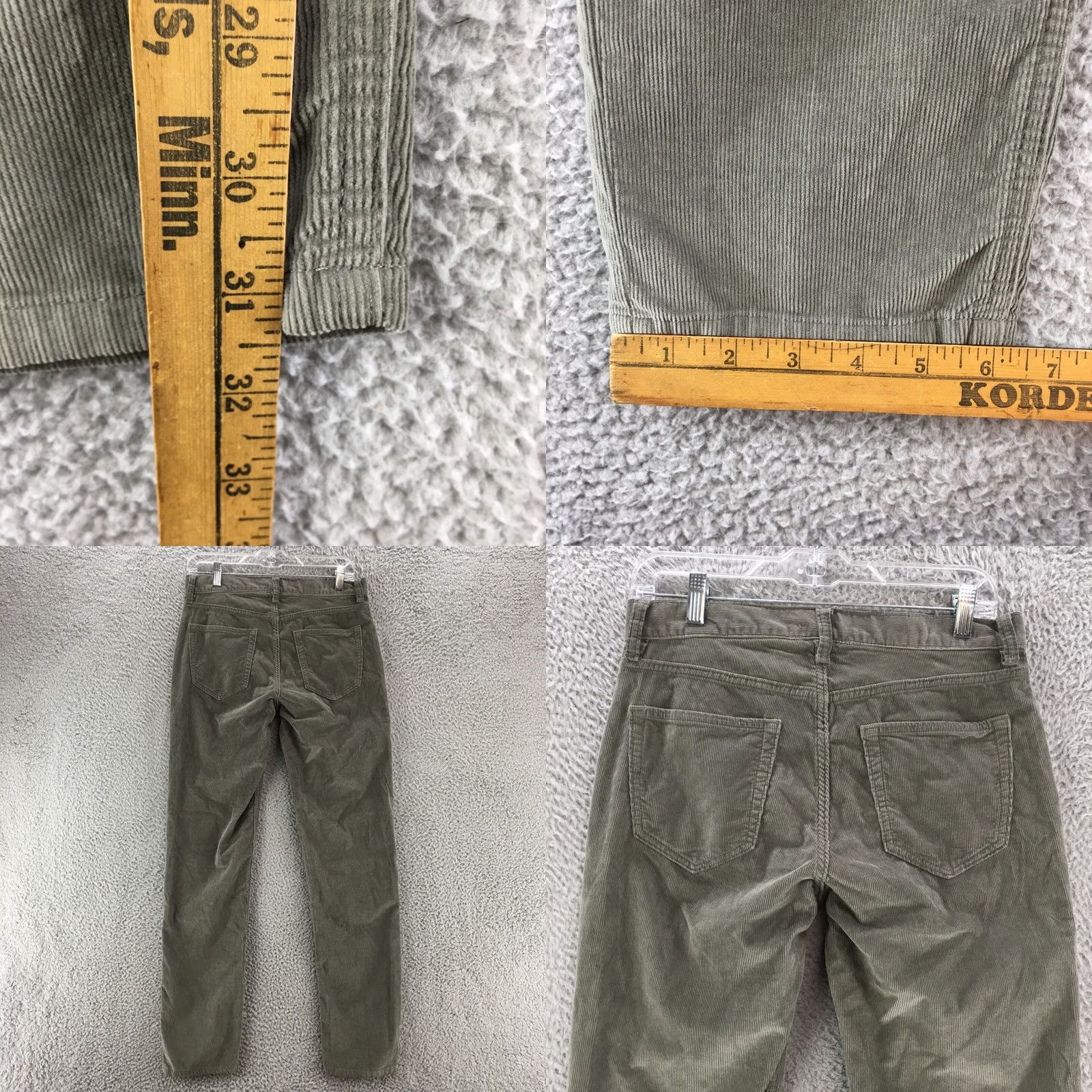 Banana Republic Banana Republic Traveler Corduroy Jeans Mens Slim Straight Green 29x32 Regular Cotton Blend Modern Classic Jeans Size 29" - 8 Thumbnail