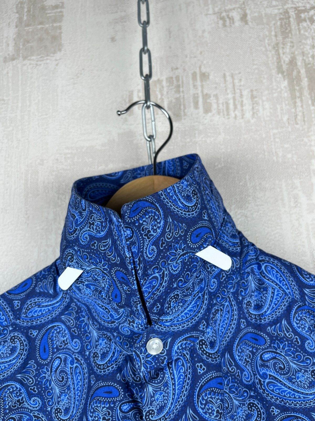 Other John Henric Sweden Paisley Pattern Dress Shirt Button Up Size US M / EU 48-50 / 2 - 10 Thumbnail