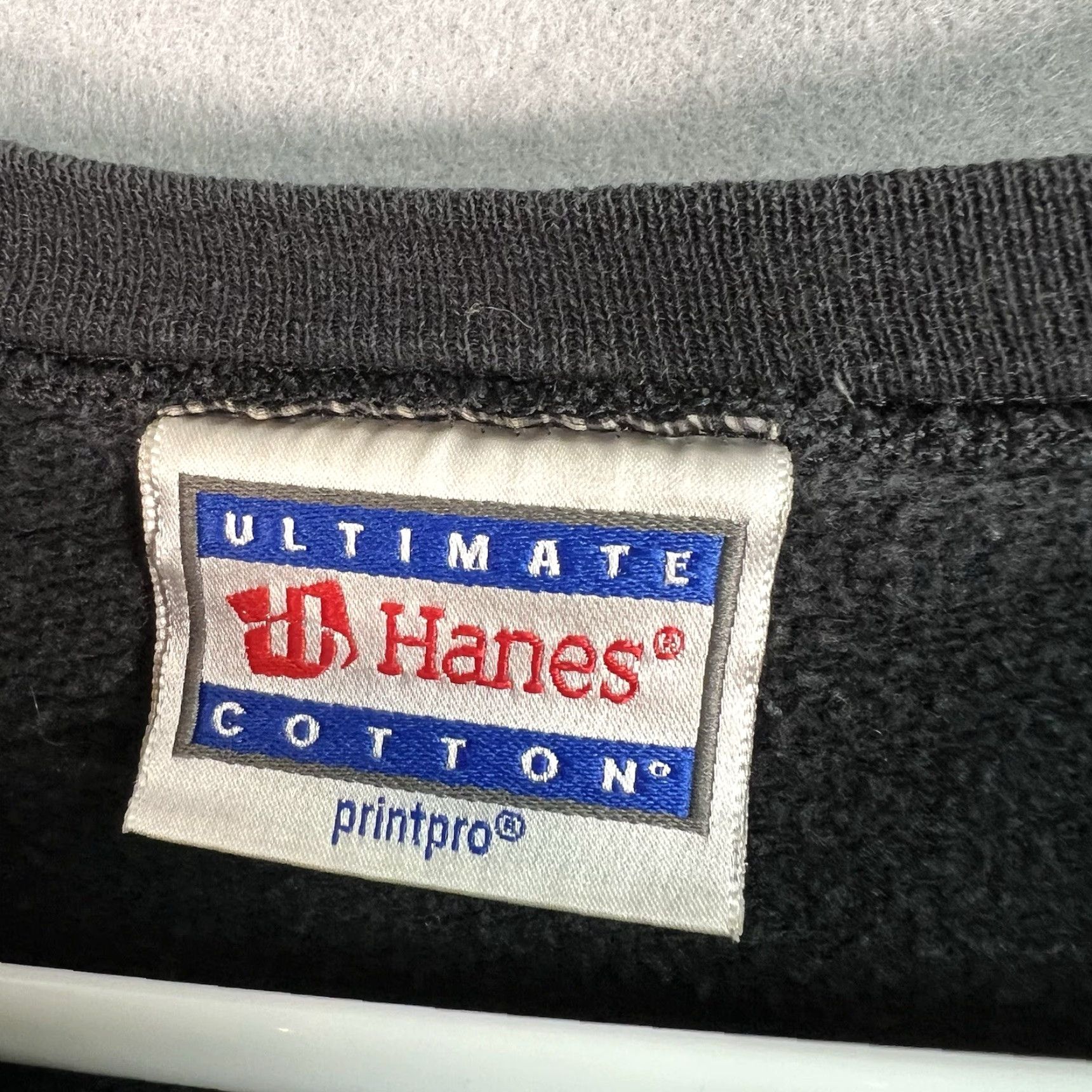 Hanes Hanes Feeling The Vibe Crewneck Sweatshirt Adult Medium Black Long Sleeve Mens Size US M / EU 48-50 / 2 - 6 Thumbnail