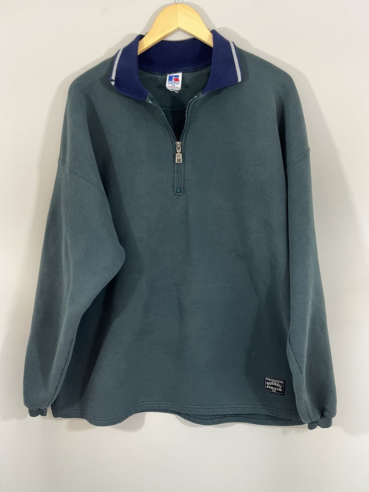 Russell Athletic Sun Faded Boxy Fit Quarter Zip Size US XXL / EU 58 / 5 - 1 Thumbnail