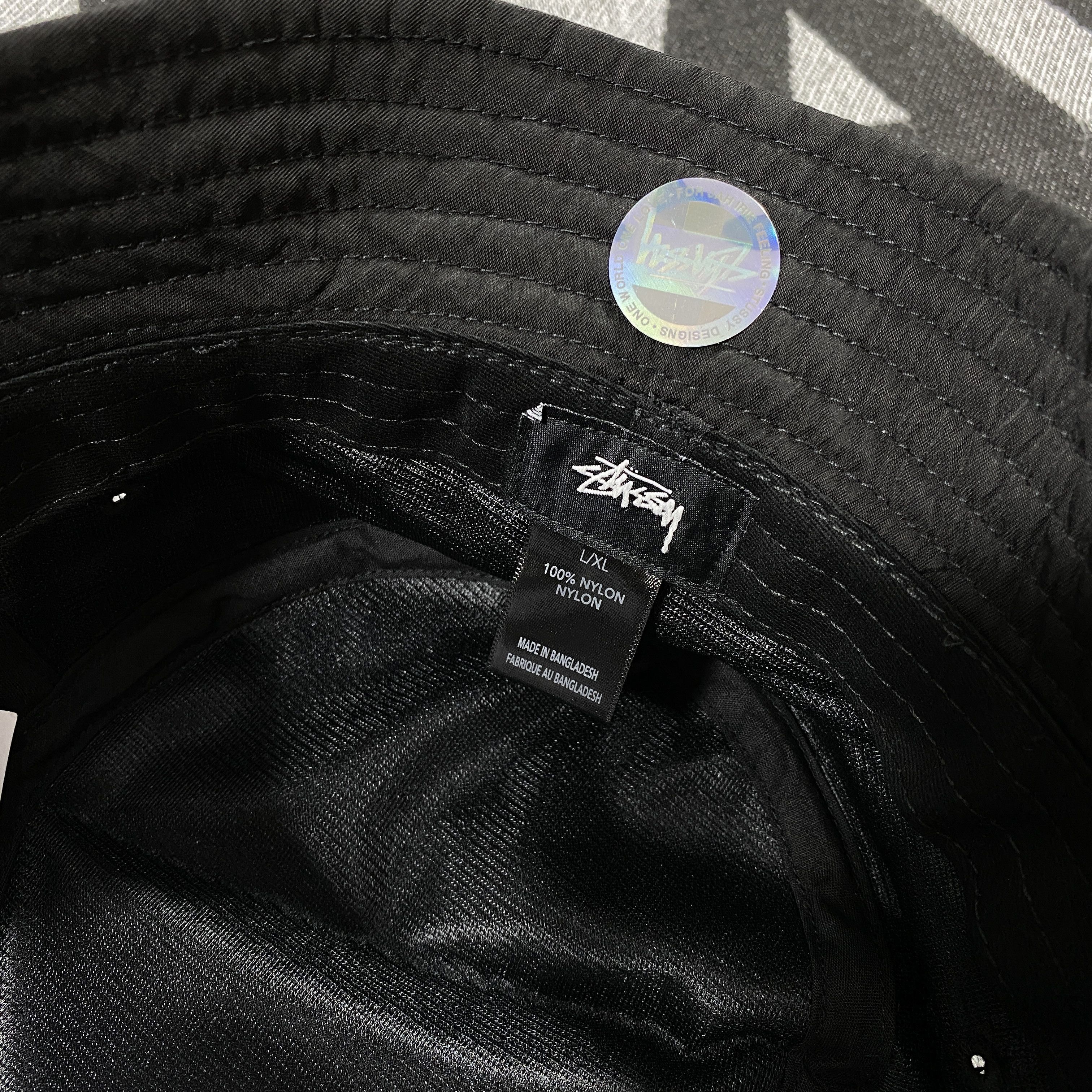 Stussy stussy reflective bucket hat black size L/XL Size ONE SIZE - 4 Thumbnail