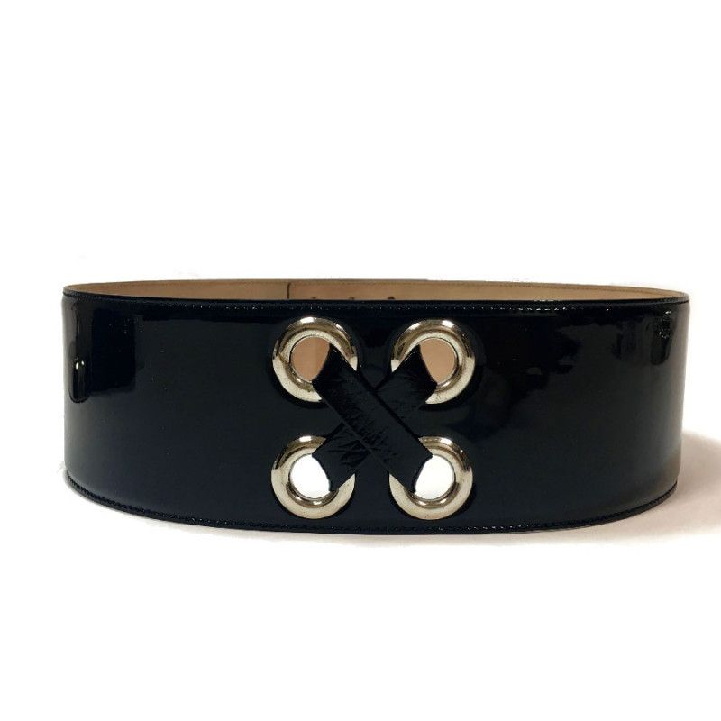 Alexander McQueen o1y0325 Size: 36 / High-Waist Belt in Black Size ONE SIZE - 1 Thumbnail