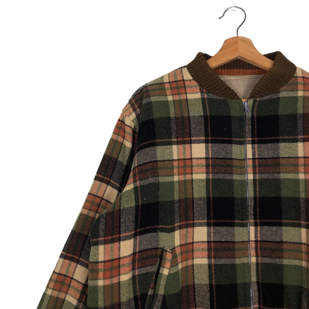 Beauty Beast 🔥90’s Vtg Flannel Wool Jacket Tartan Design Issey Miyake Size US L / EU 52-54 / 3 - 7 Thumbnail