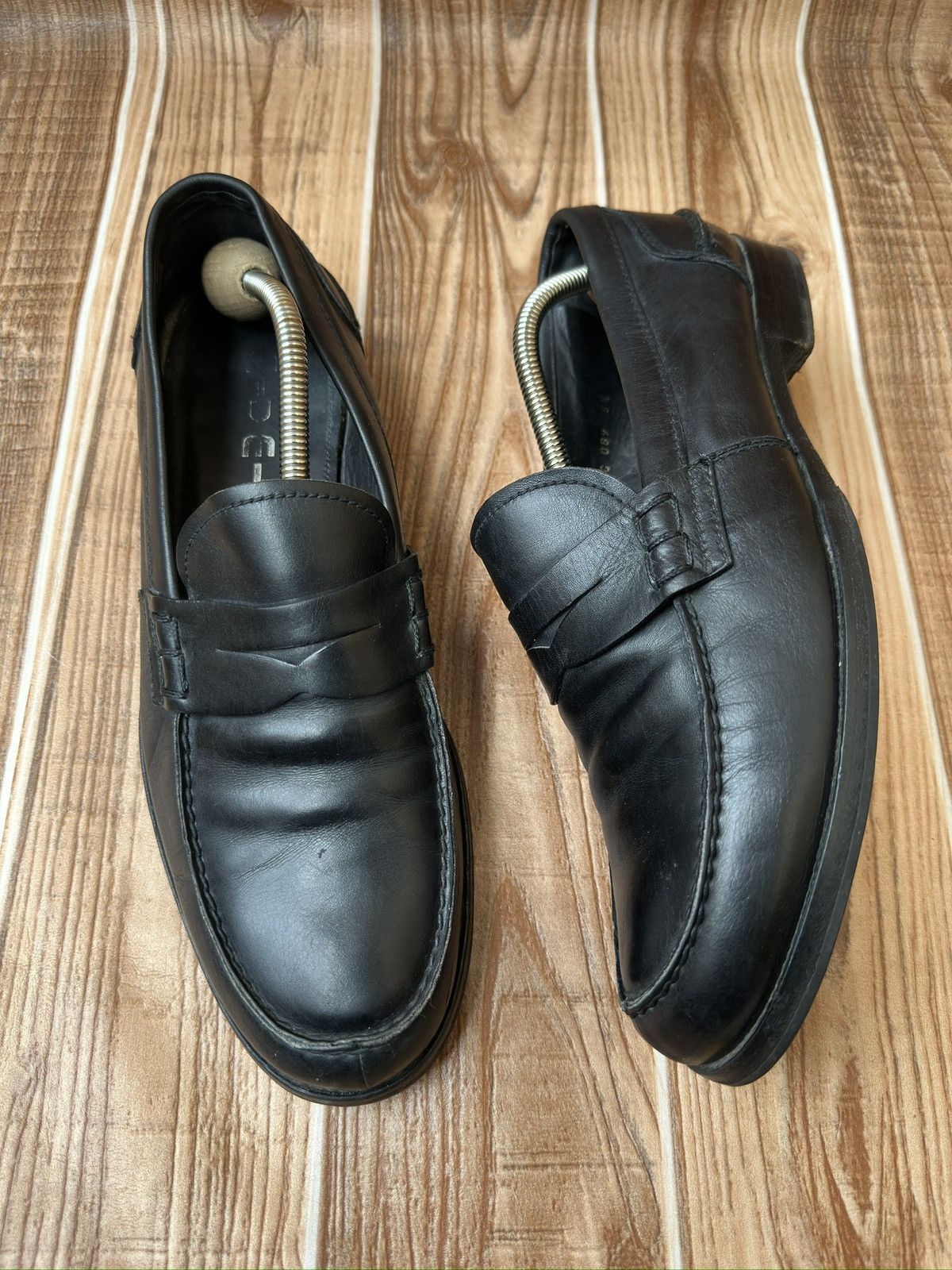 Miu Miu Miu Miu by Prada Black Penny Leather Loafers Size US 9.5 / EU 42-43 - 9 Thumbnail