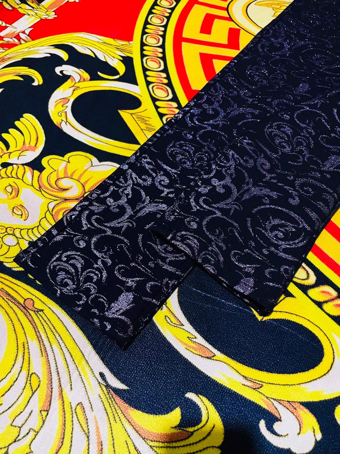 Versace Versace Runway Baroque Print Silk Denim Jeans W31 Size US 31 - 6 Thumbnail