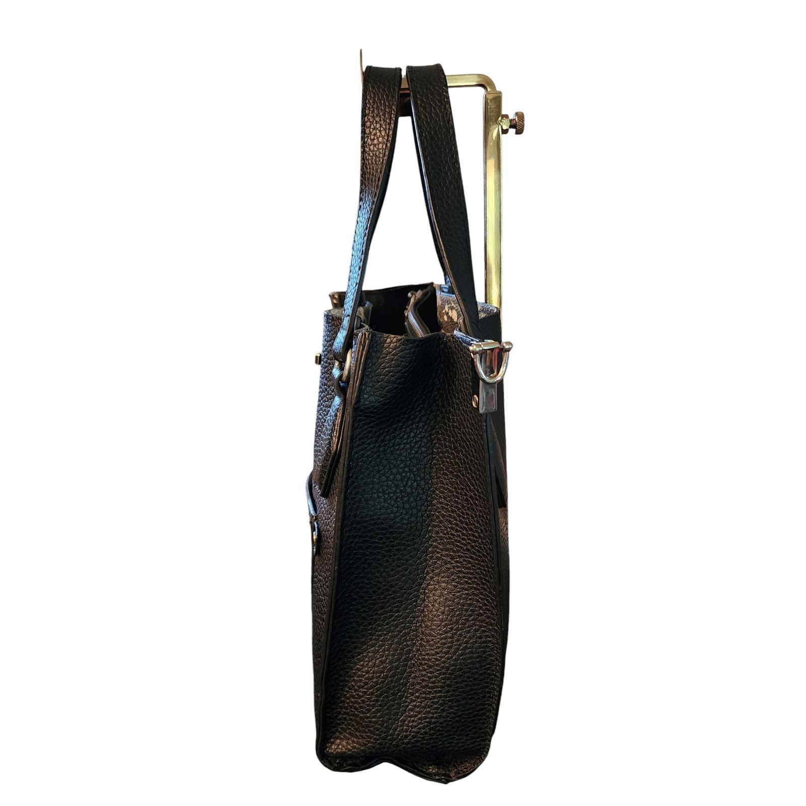 Steve Madden Steve Madden black faux leather satchel crossbody Size ONE SIZE - 8 Thumbnail