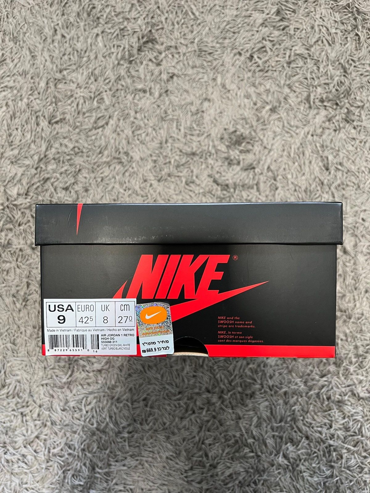 Nike Jordan 1 retro high Turbo Green Size US 9 / EU 42 - 13 Thumbnail