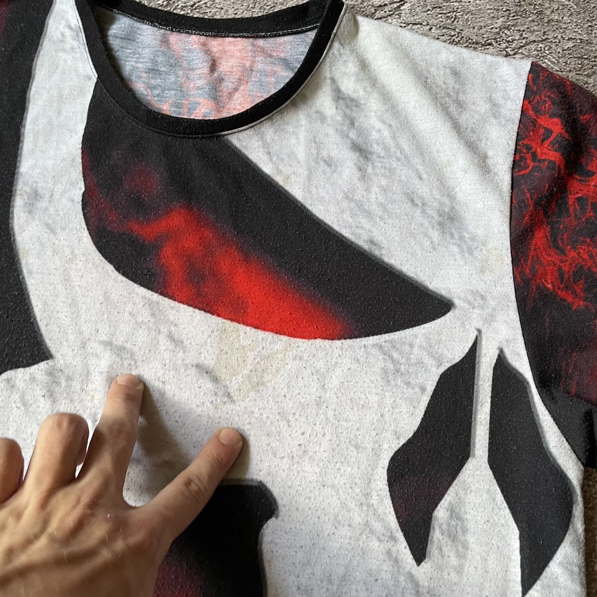 Vintage Vintage 00S PUNISHER HORROR FACE CREEPY ABSTRACT M Size US M / EU 48-50 / 2 - 4 Thumbnail