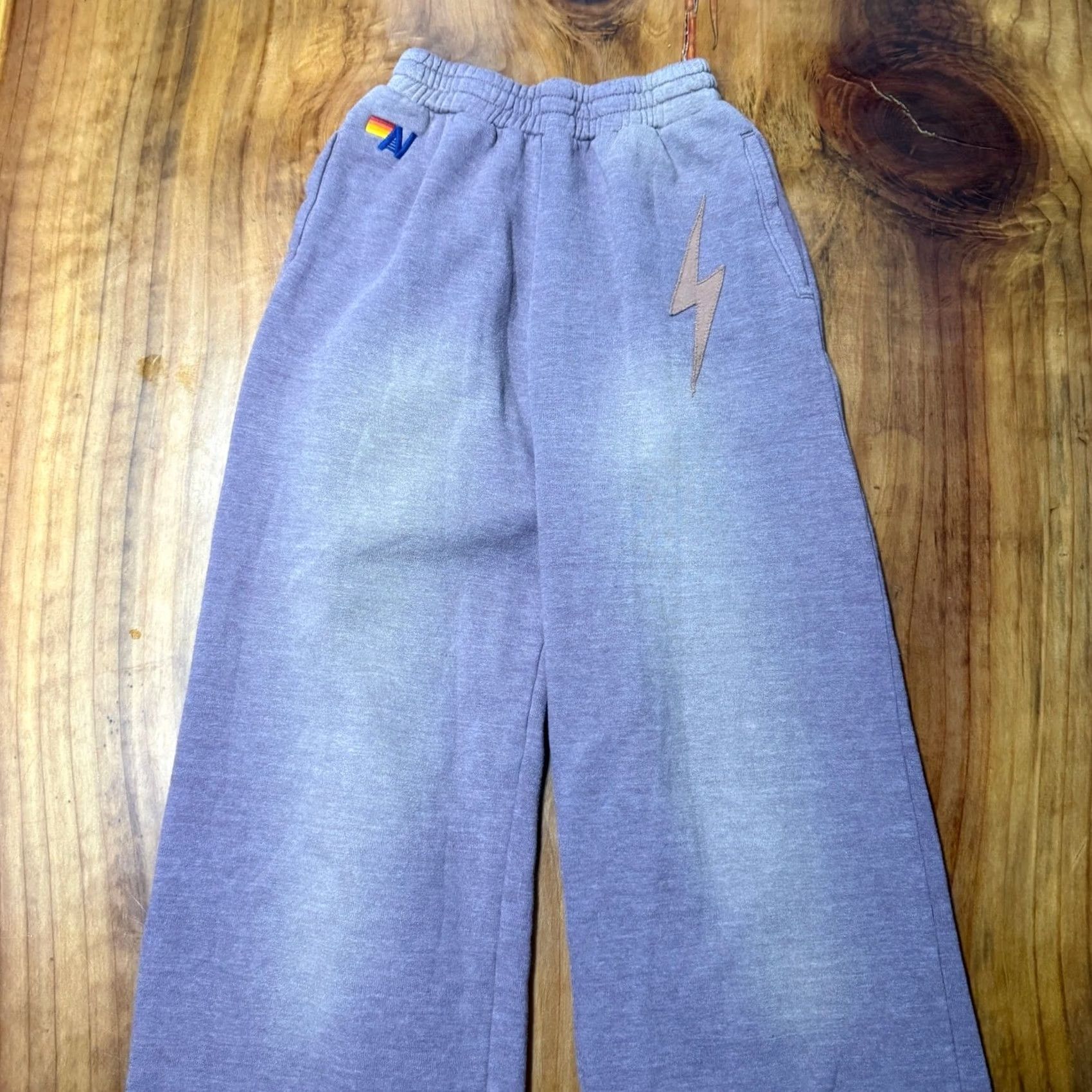 Aviator Nation Aviator Nation Sweatpants Pants Small Wide leg Baggy Faded Cotton Women's X4-25 Size 28" / US 6 / IT 42 - 3 Thumbnail