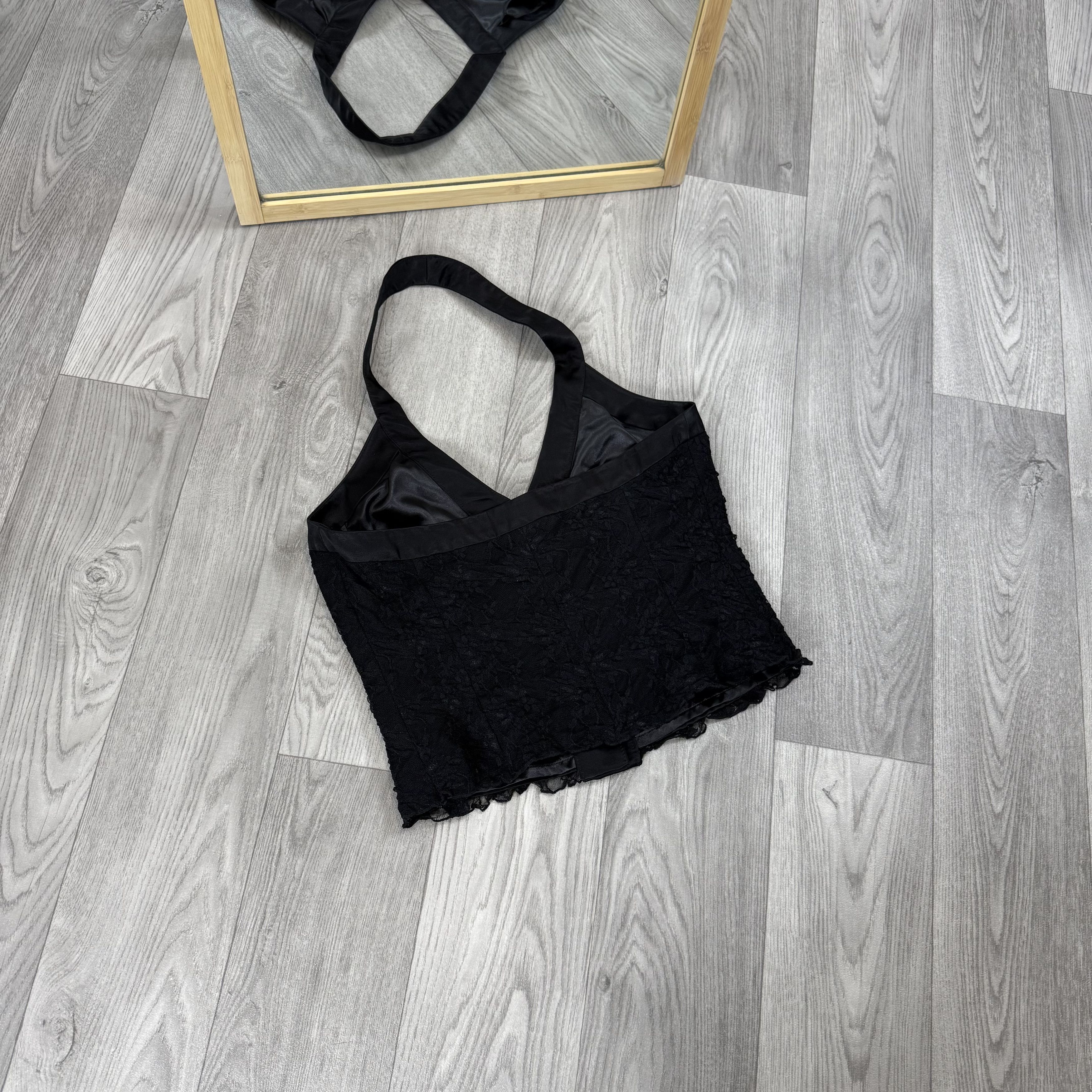 Vintage Vintage Grunge Lace Crop Top Button Up Vest Size M / US 6-8 / IT 42-44 - 7 Thumbnail
