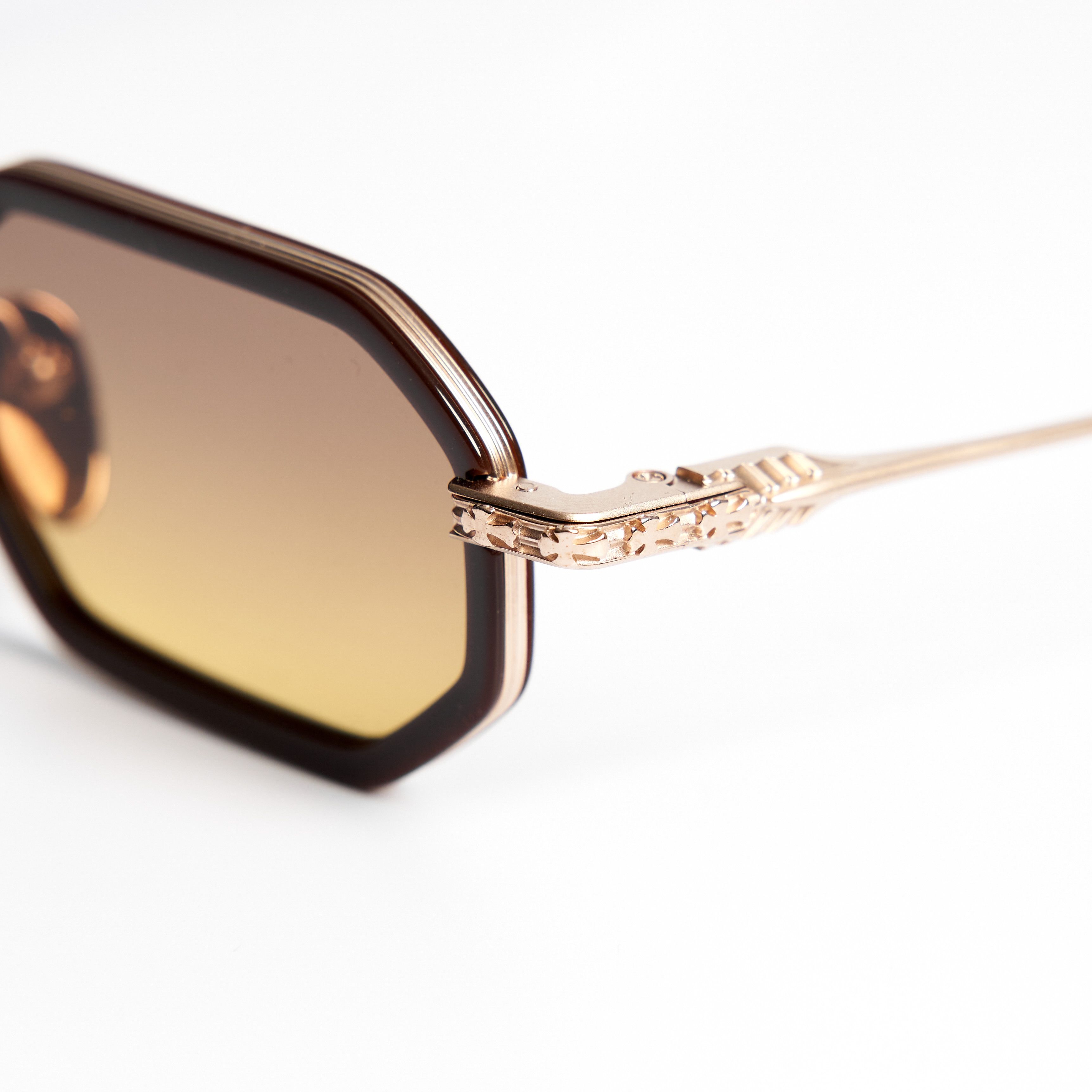 Chrome Hearts CHROME HEARTS STYLIDA CLASSIC BROWN/MATTE GOLD PLATED SUN Size ONE SIZE - 7 Thumbnail