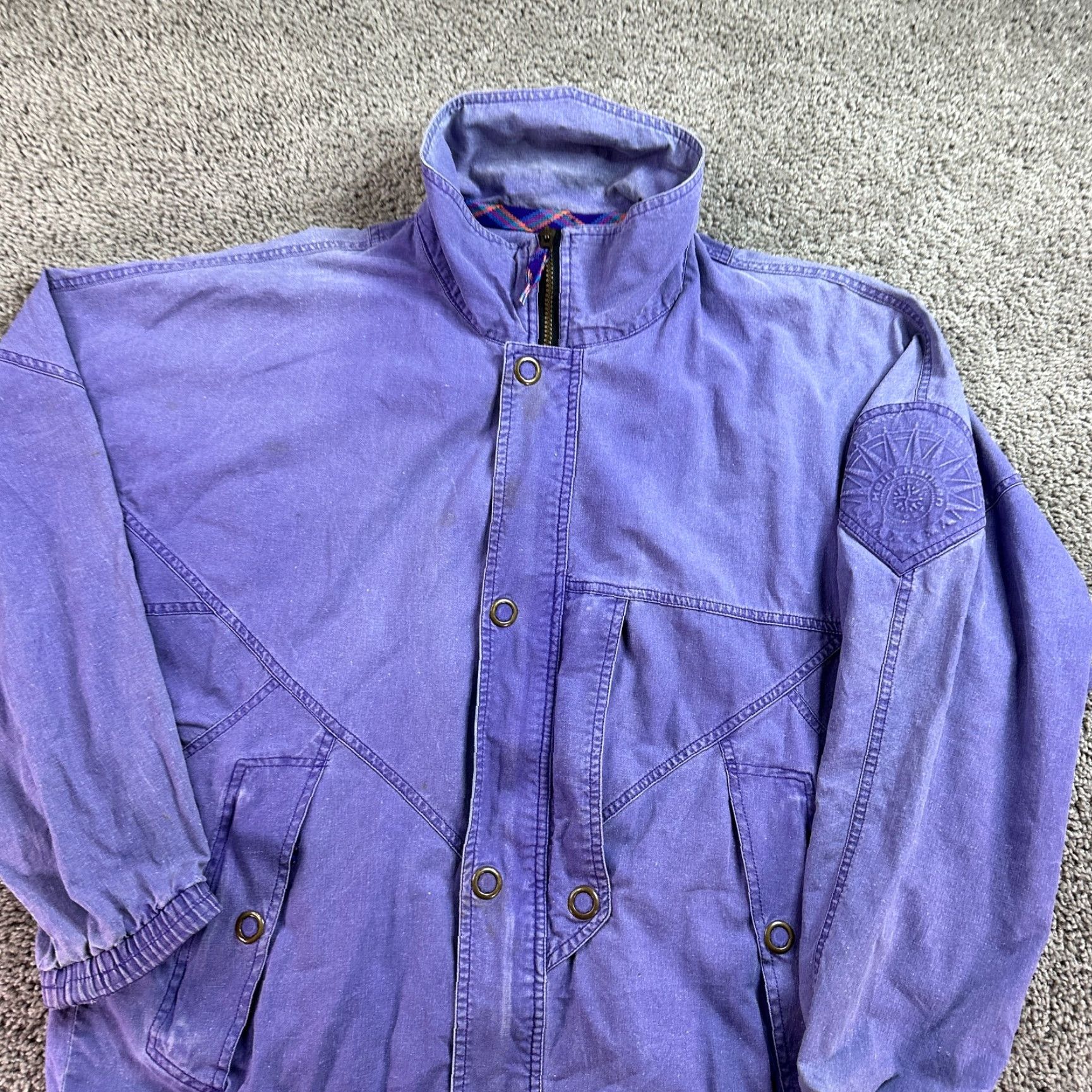 Helly Hansen VINTAGE Helly Hansen Jacket Womens M Purple Parka Ski Coat Ladies 90s Parka 1/2 Zip Logo Size M / US 6-8 / IT 42-44 - 3 Thumbnail
