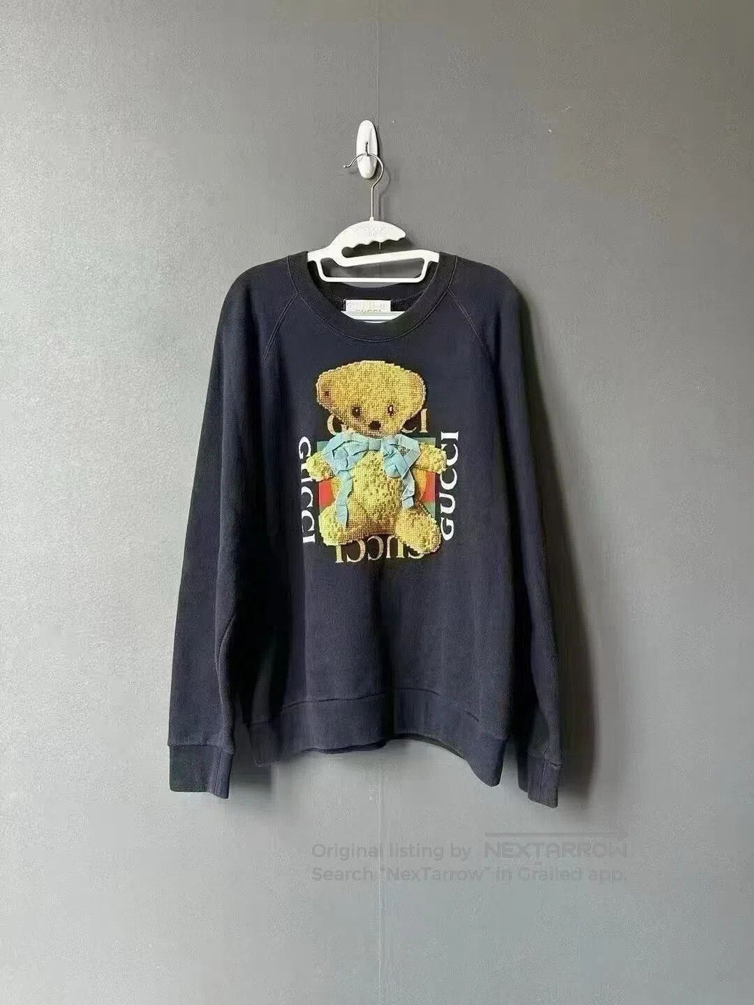 Gucci Guicci Teddy Bear Retro Logo Sweatshirt| Size US S / EU 44-46 / 1 - 1 Thumbnail