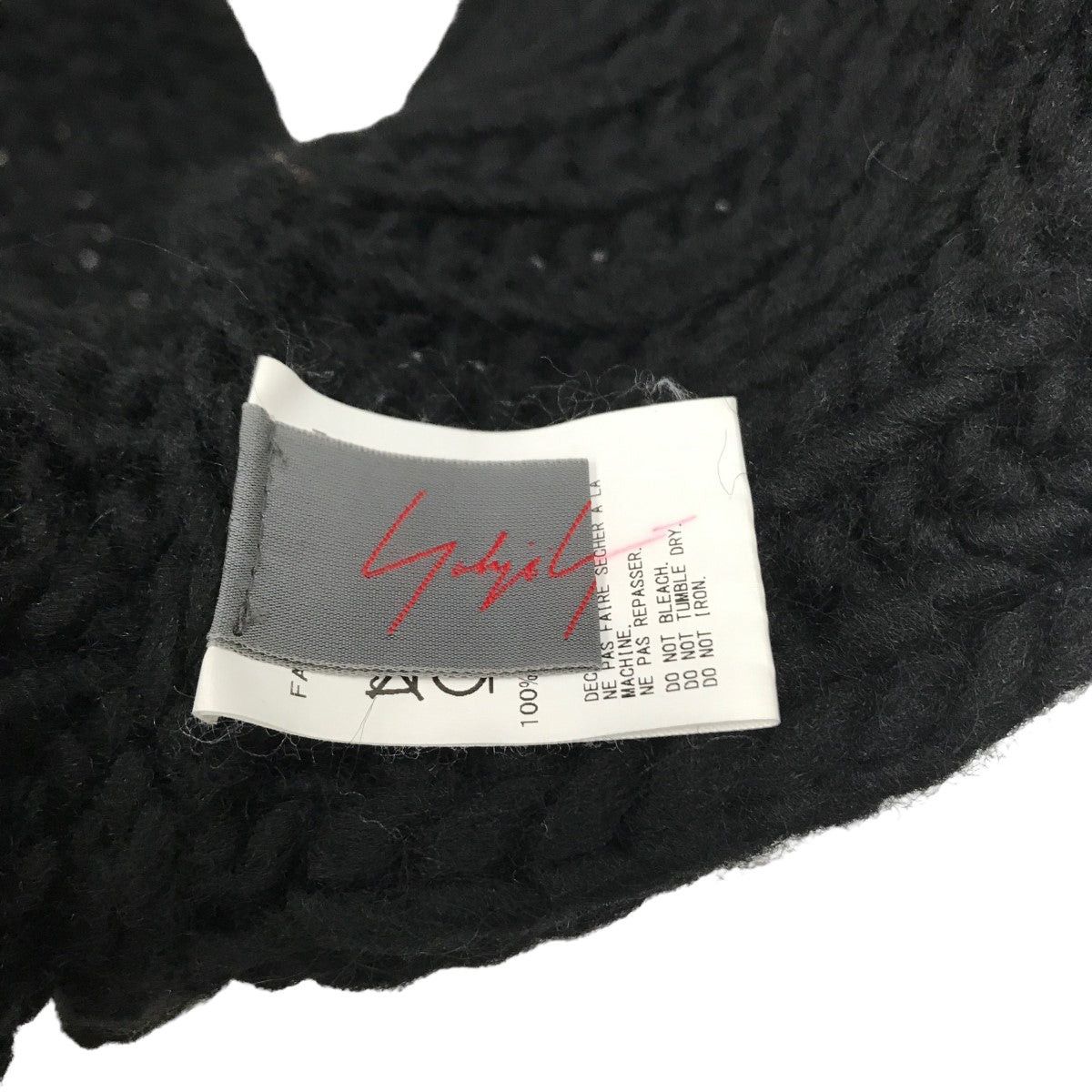 Yohji Yamamoto Yohji Yamamoto GREY WOOL SNOOD SCARF Snude NC-L01-161 Size ONE SIZE - 5 Thumbnail