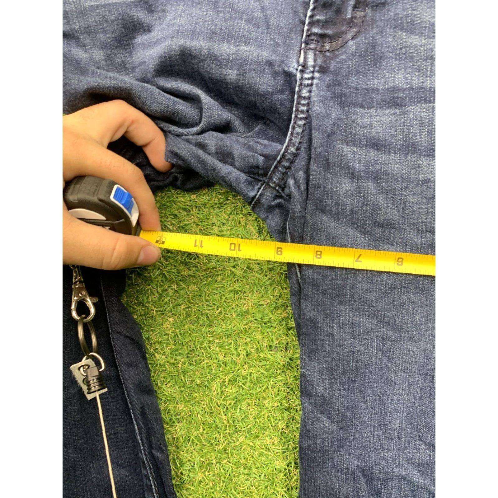 Wrangler VINTAGE Wrangler Flare Jeans Womens 7/8x32 Blue Denim Western Cowboy Retro 09MWWAB Work Size 30" / US 8 / IT 44 - 6 Thumbnail