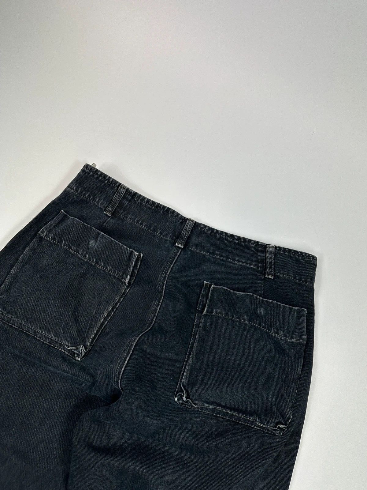 Armani Armani Jeans 00’s Black Indigo Carpenter Wide Legs Jeans Size US 32 / EU 48 - 5 Thumbnail