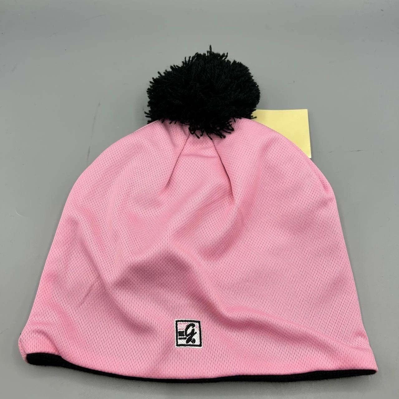 The Game Oklahoma State Cowboys Hat Men Pink Black Beanie Pom Pom Size ONE SIZE - 2 Thumbnail