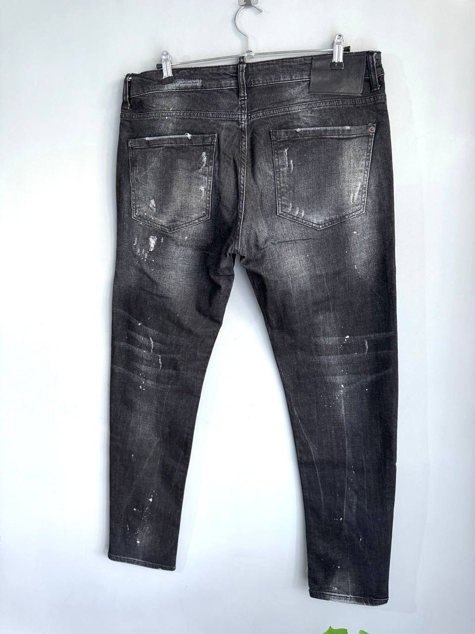 Dsquared2 Dsquared2 Black Distressed Men's Slim Jeans Size 56 W36 L32 Size US 36 / EU 52 - 11 Thumbnail