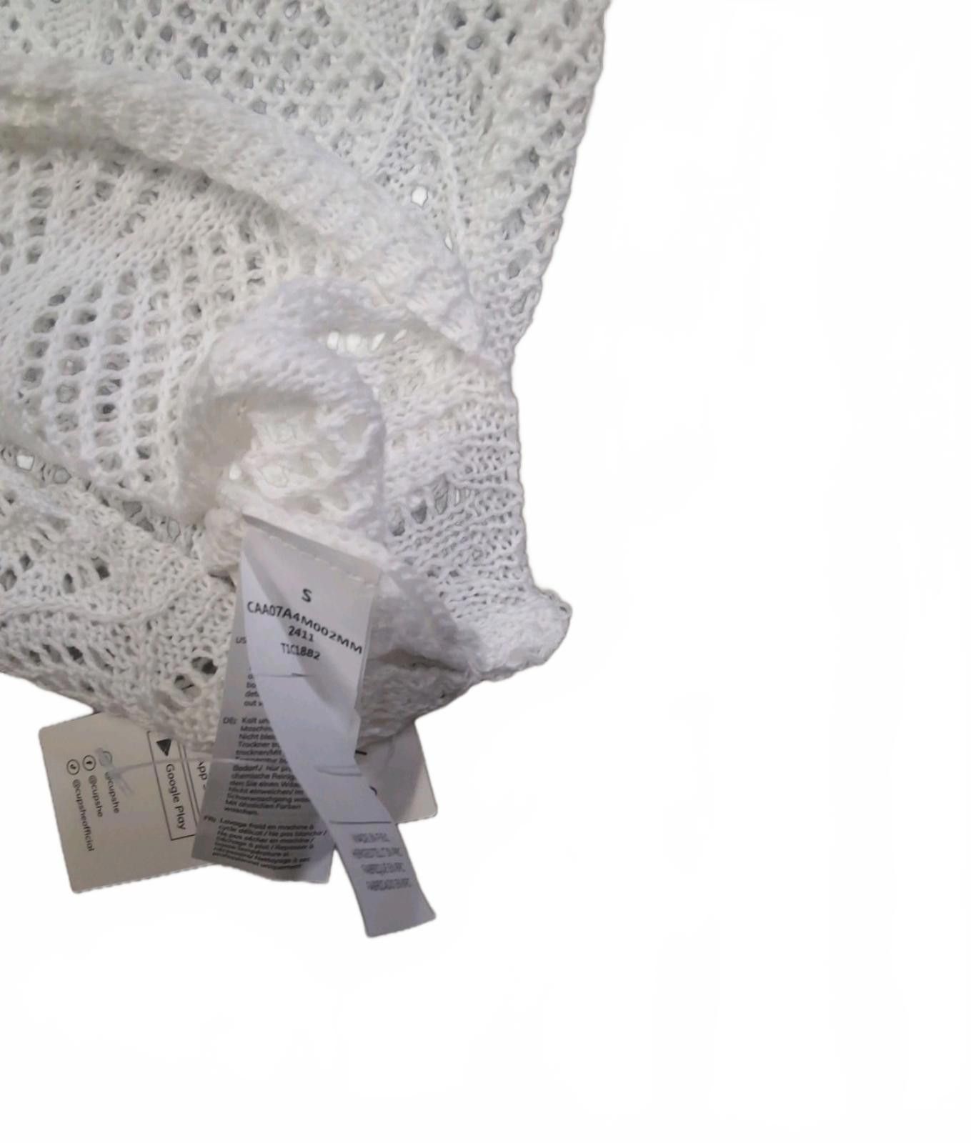 Other White Open Knit Bathing Suit Cover Up Small Size ONE SIZE - 3 Thumbnail