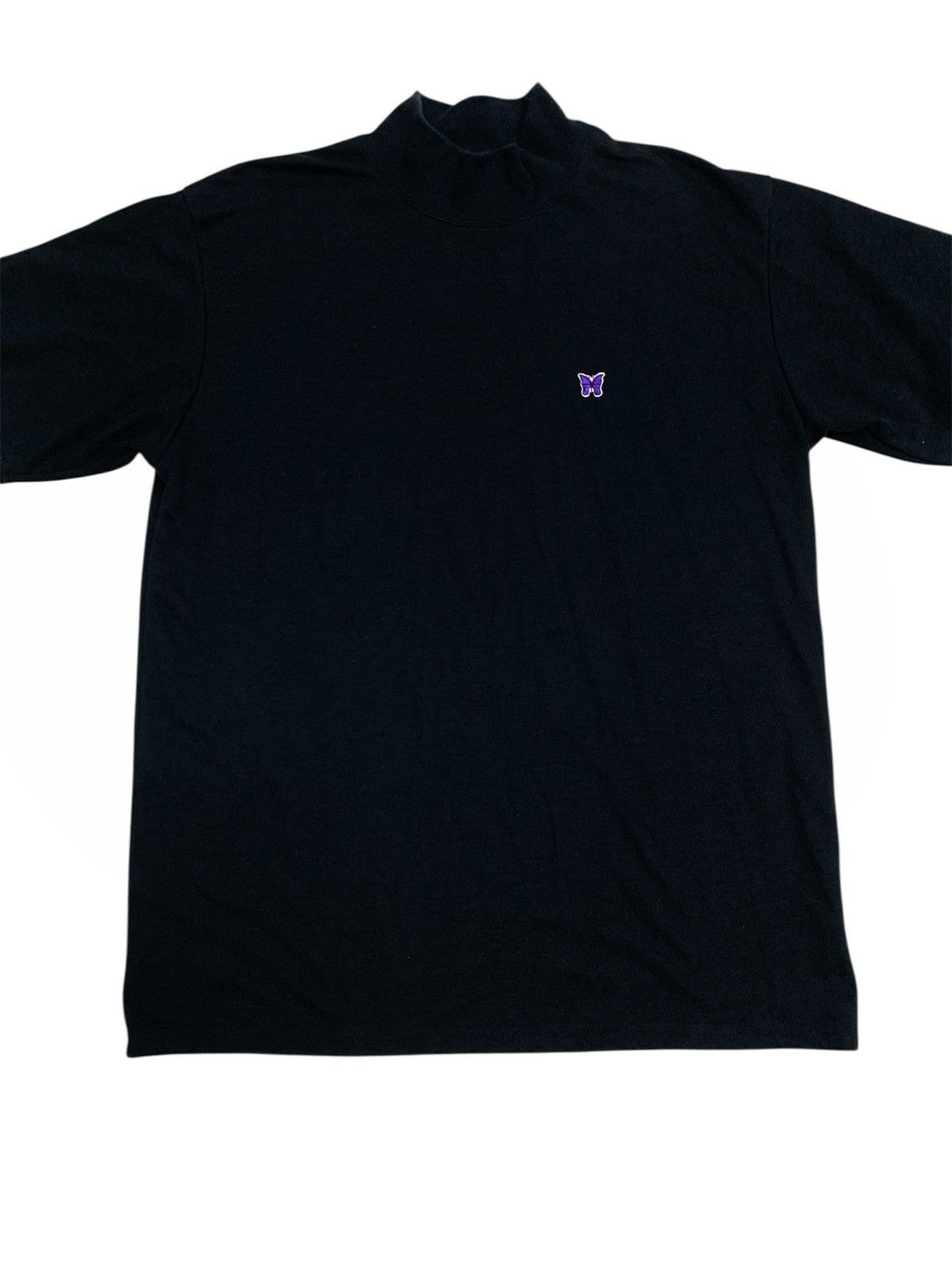 Needles Needles Mock Neck T-shirt poly jersey black Size US M / EU 48-50 / 2 - 2 Thumbnail