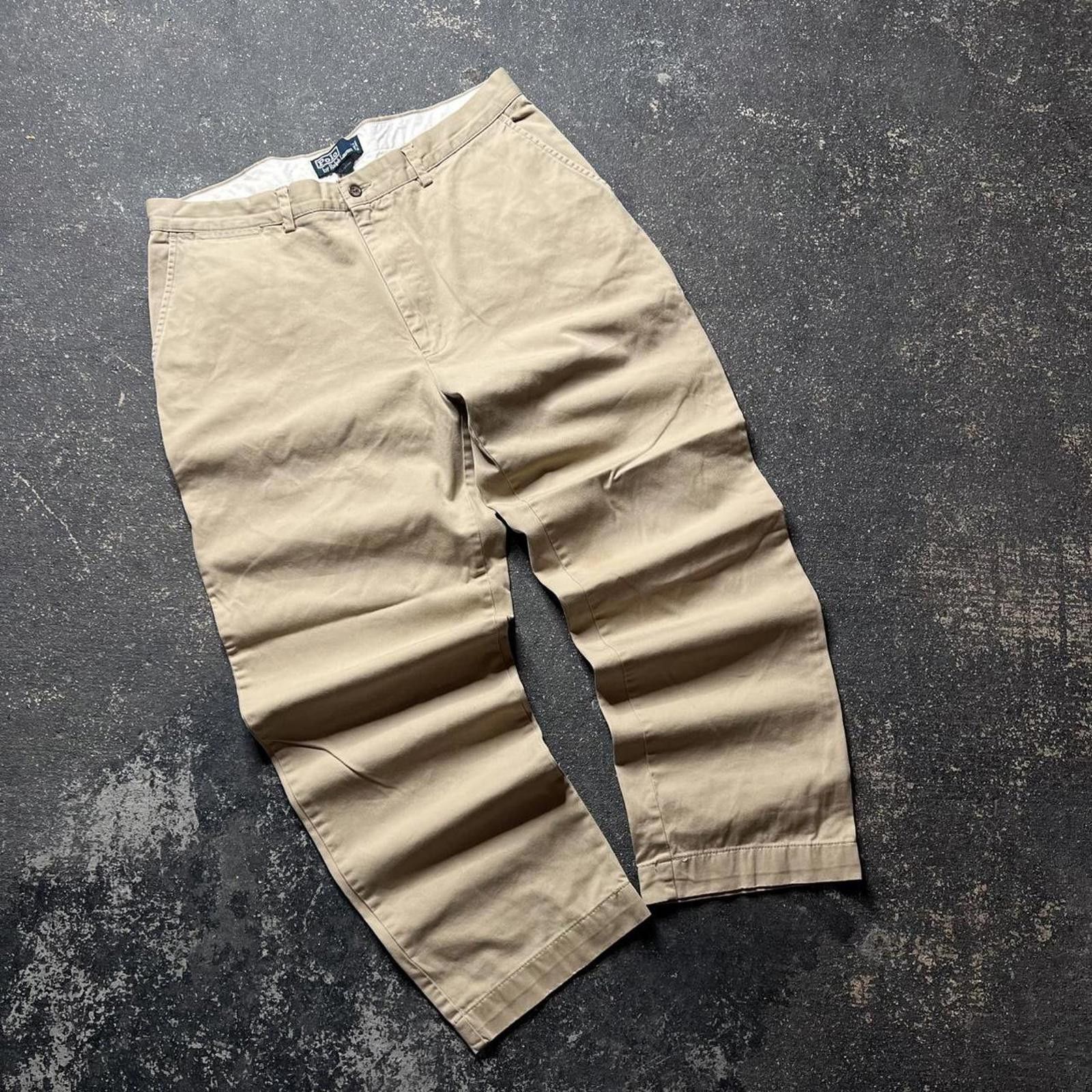 Polo Ralph Lauren 90〜00's ANDREW 35×30 Vintage Polo Ralph Lauren Andrew Pants Men 36x32 (Fits 35x30