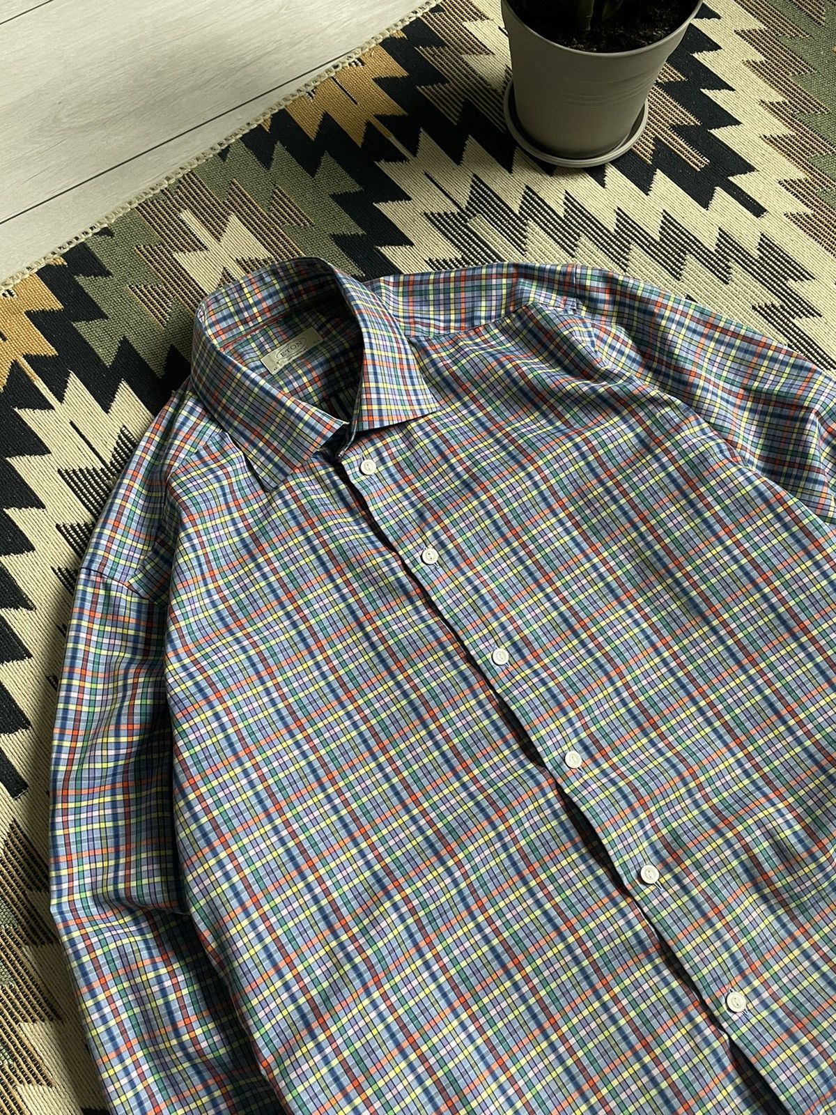 Eton Eton Multicolor Contemporary Button Up Shirt Size US L / EU 52-54 / 3 - 4 Thumbnail