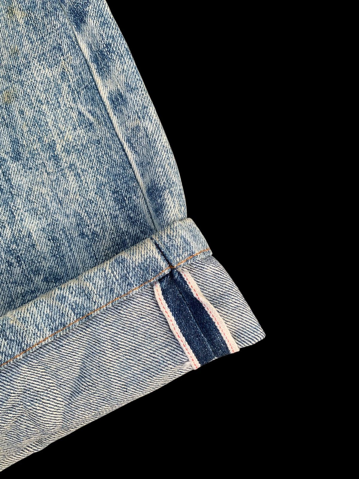 Kapital VINTAGE LEVI'S 502x SELVEDGE BIG E ASICWASH DISTRESSED DENIM Size US 28 / EU 44 - 11 Thumbnail