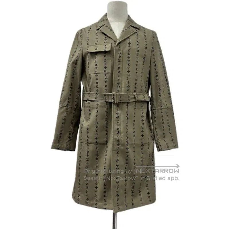 Louis Vuitton Louis Vuitton Khaki Cotton Men's Overcoat . Size US M / EU 48-50 / 2 - 1 Thumbnail