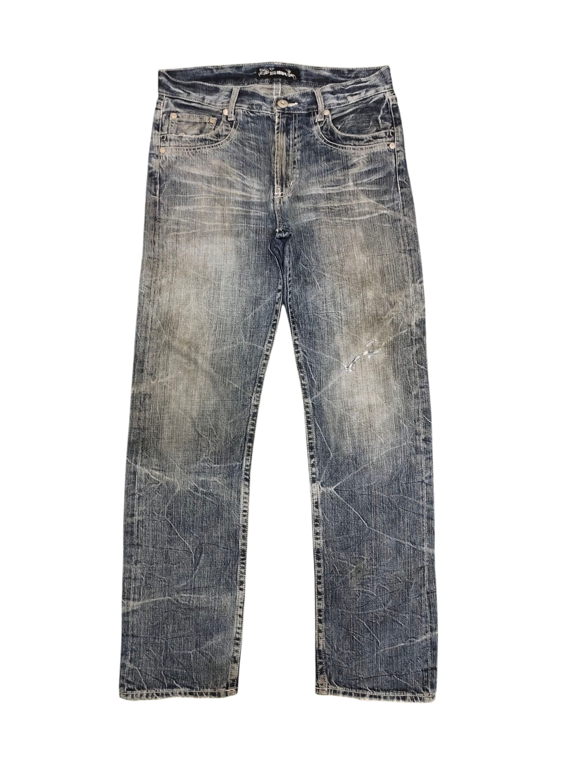 Undercover Japanese Brand Oririn Clawmark Distress Faded Denim Jeans Size US 34 / EU 50 - 1 Thumbnail