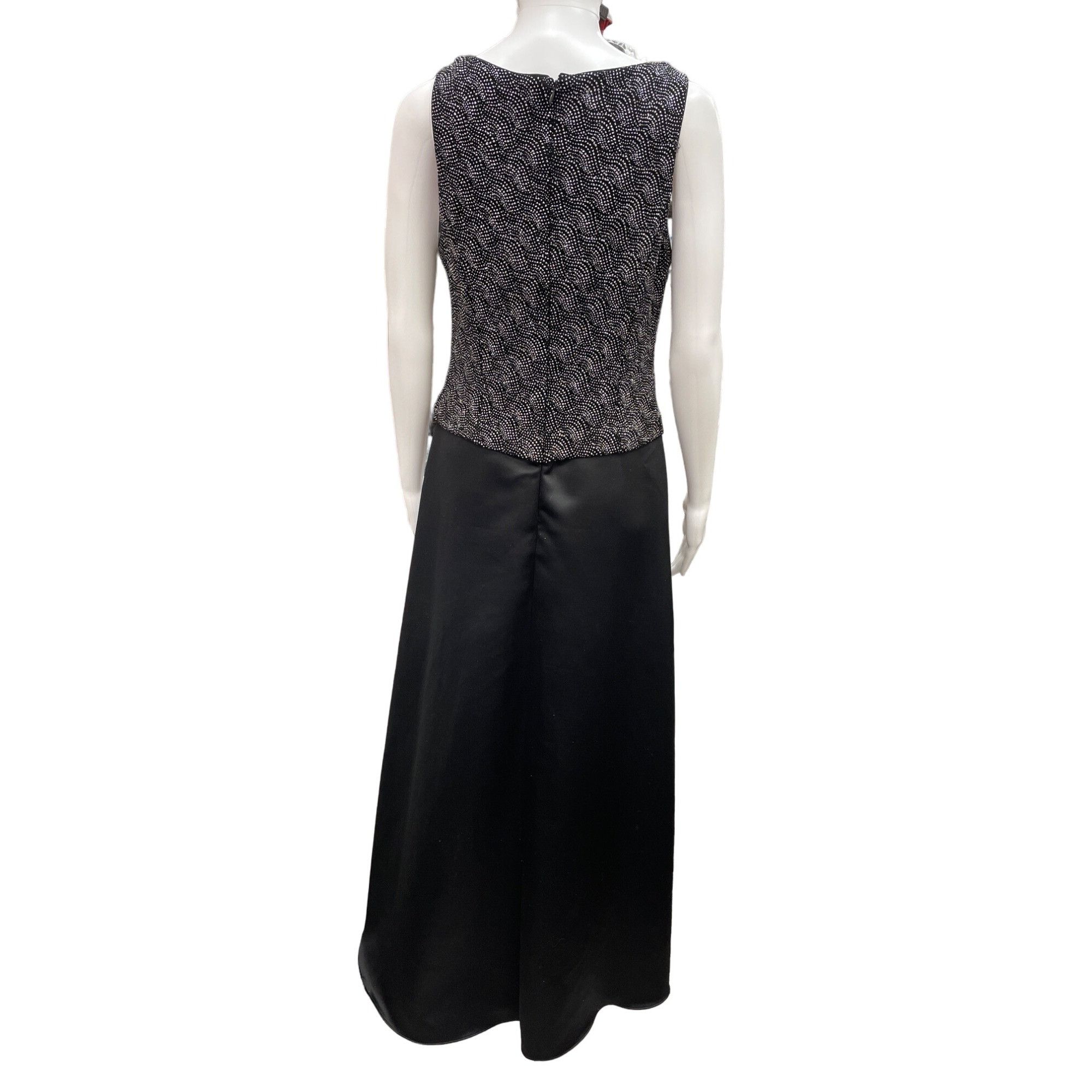 Other Partra Petite Black Evening Dress with Silver Flecks Size 10 Size L / US 10 / IT 46 - 3 Thumbnail