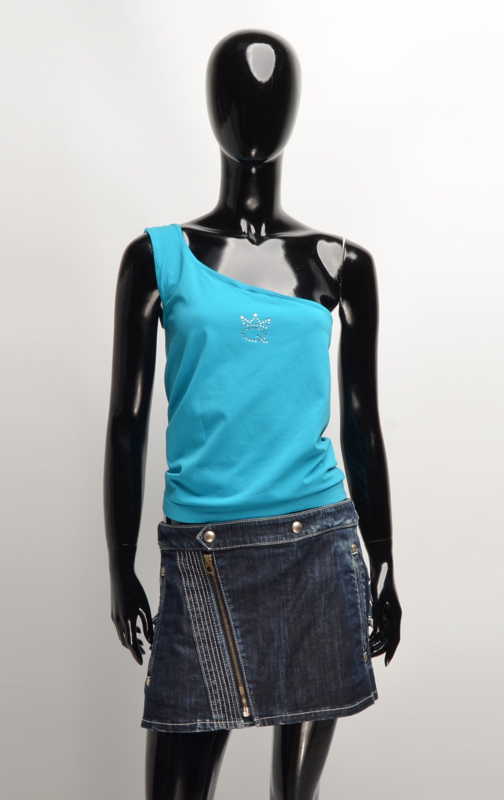 Vintage Save the Queen Y2K One Shoulder Top Size L / US 10 / IT 46 - 1 Thumbnail