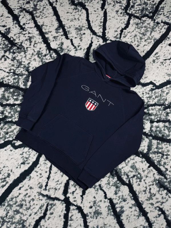 Gant Gant XS navy blue logo hoodie Size XS / US 0-2 / IT 36-38 - 2 Thumbnail