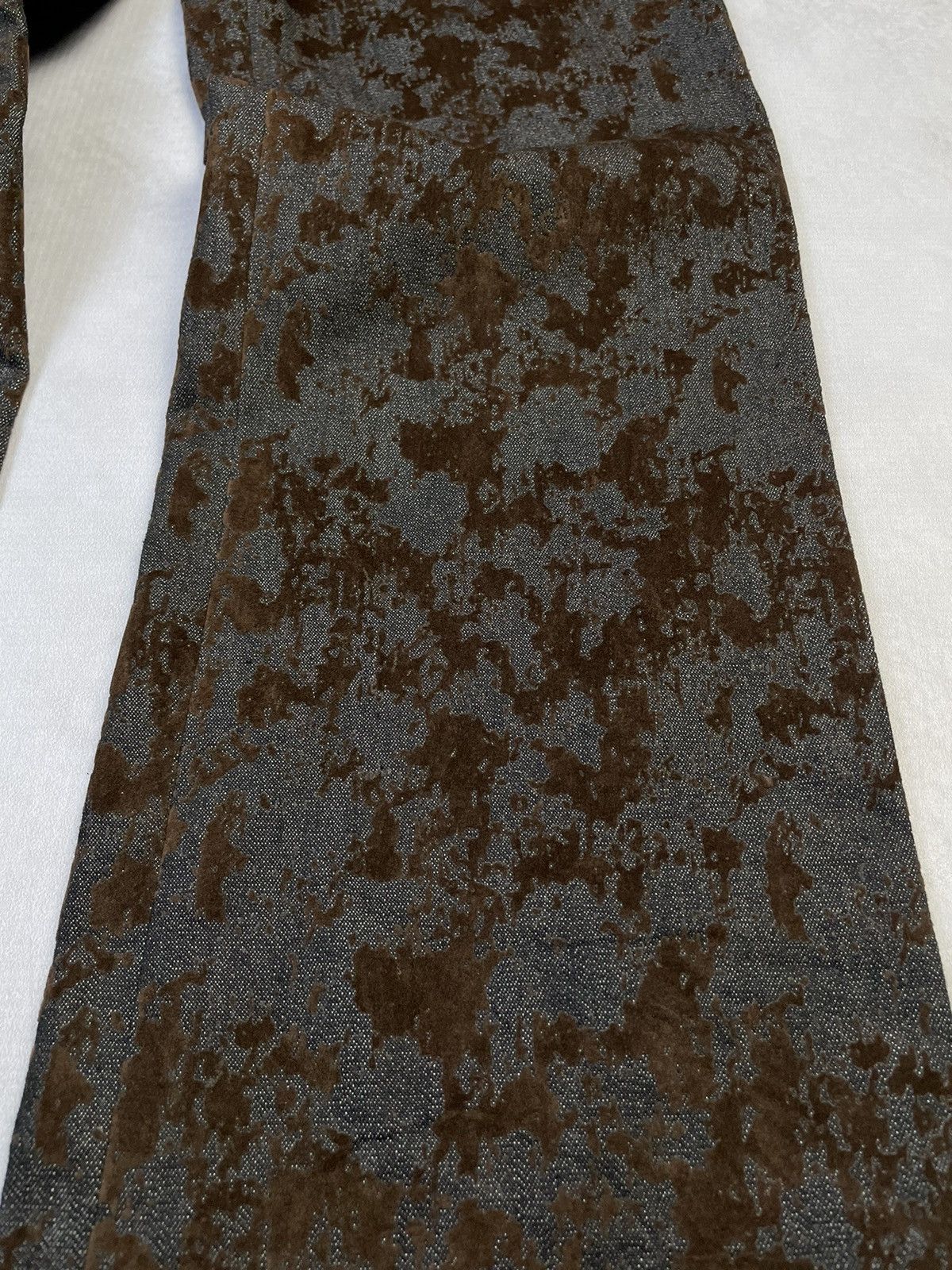 Tornado Mart 2000s Naiku 'Wizard' Flock Print Subtle Flare Jeans Size US 28 / EU 44 - 3 Thumbnail