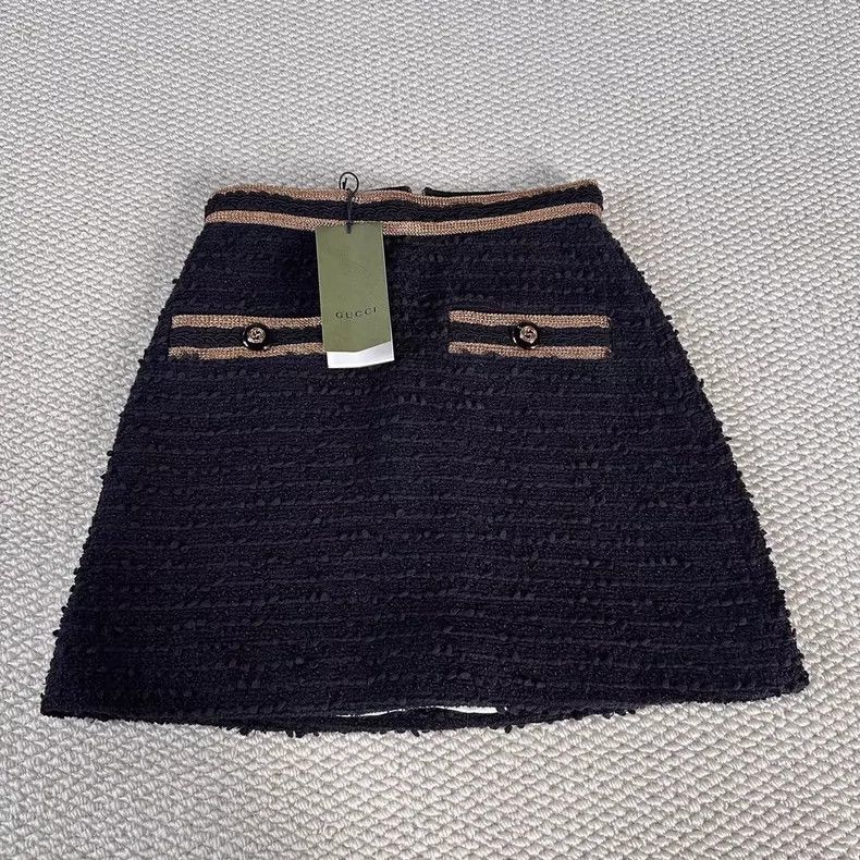 Gucci Gucci Tweed A-Line Skirt Size 38- DMC Size US 38 / EU 54 - 1 Thumbnail