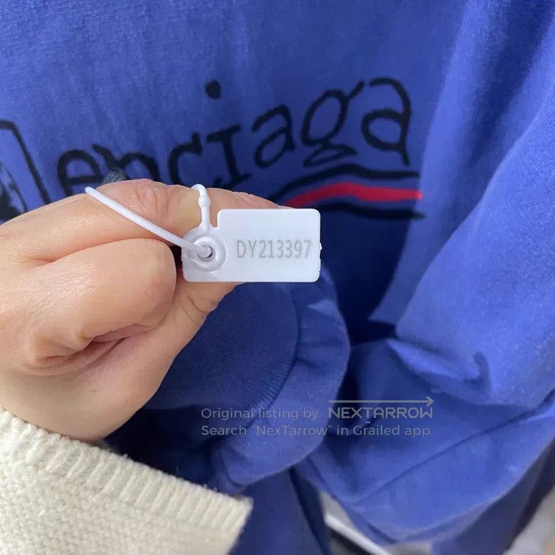 Balenciaga Balenciaga Wave Logo Printed Sweatshirt Size US M / EU 48-50 / 2 - 5 Thumbnail