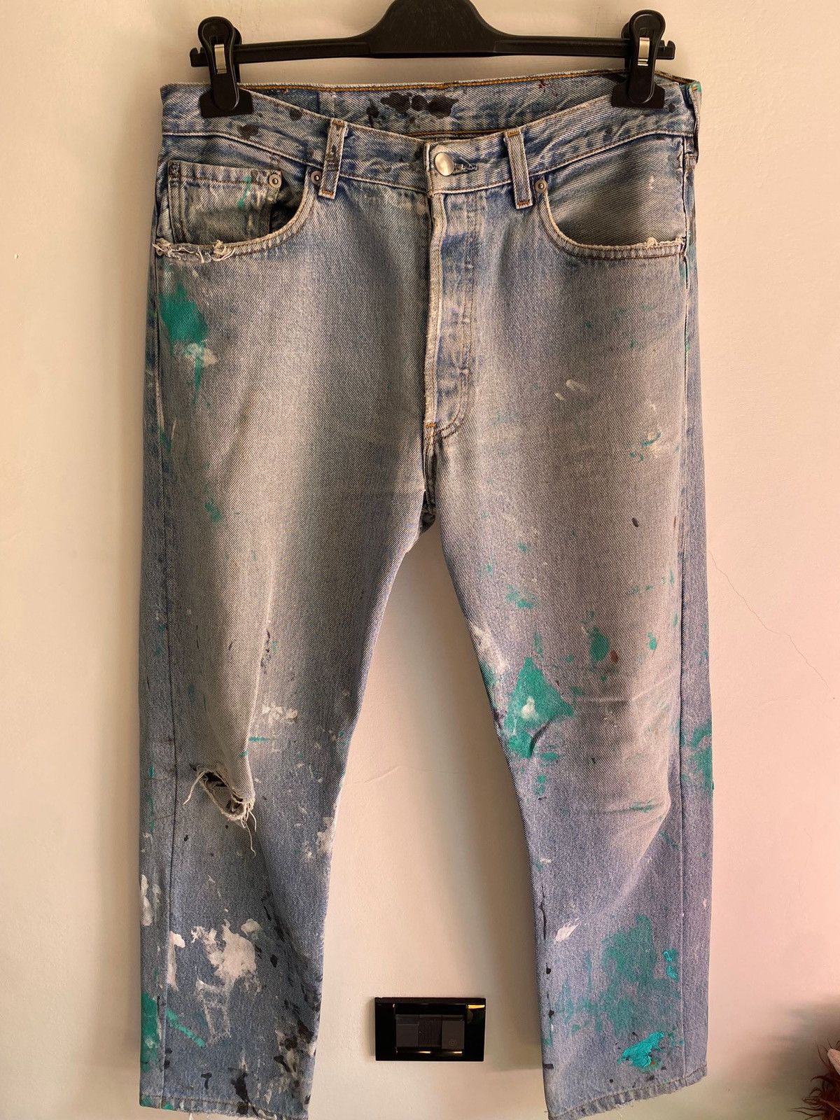 Other Custom paint denim Size US 30 / EU 46 - 1 Thumbnail
