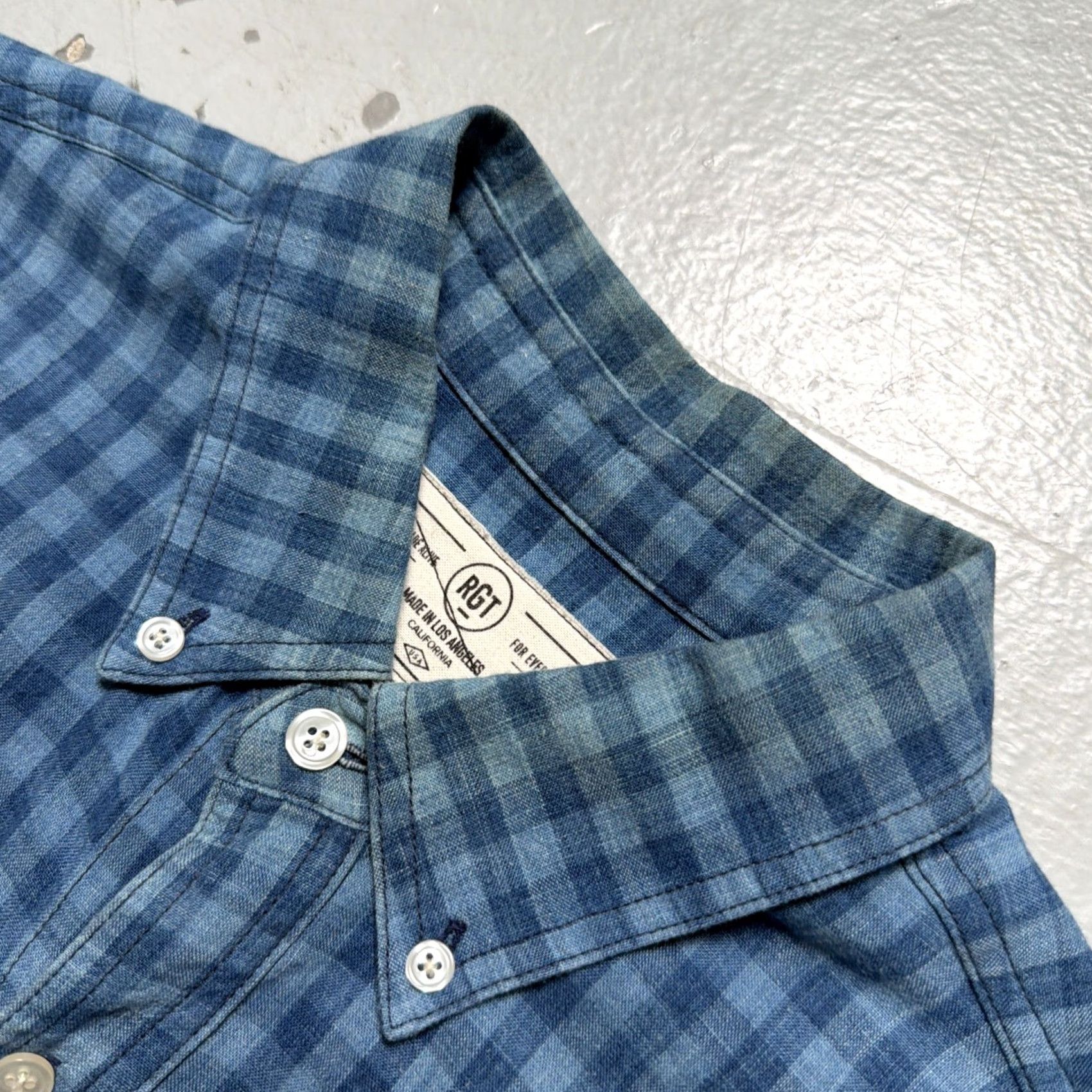 Rogue Territory Rogue Territory Cotton Gingham Flannel Plaid Button Work Shirt Made USA M Size US M / EU 48-50 / 2 - 4 Thumbnail