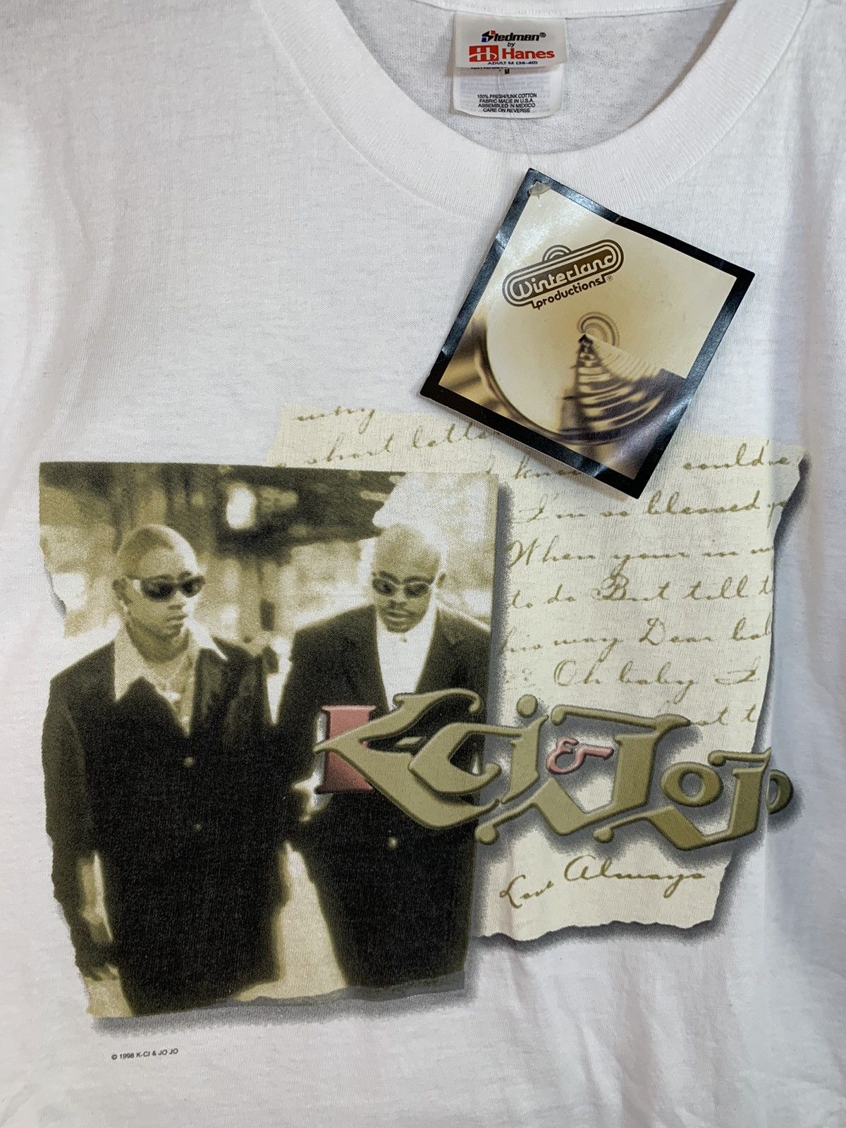Band Tees × Rap Tees × Vintage *RARE* Vintage DS 1998 K-Ci & JoJo Love Always Tour T-Shirt Size US M / EU 48-50 / 2 - 5 Thumbnail