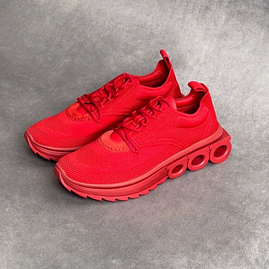Salvatore Ferragamo Salvatore Ferragamo Breathable Red Lowtop Sneakers 9 Men Size US 9 / EU 42 - 1 Thumbnail