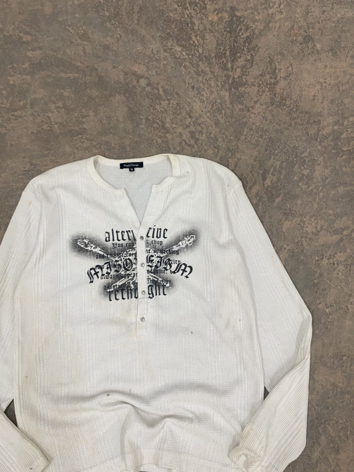 Hysteric Glamour Virgin Voyage Punk Lgb Knit Ls Shirt poem grunge Size US M / EU 48-50 / 2 - 16 Thumbnail