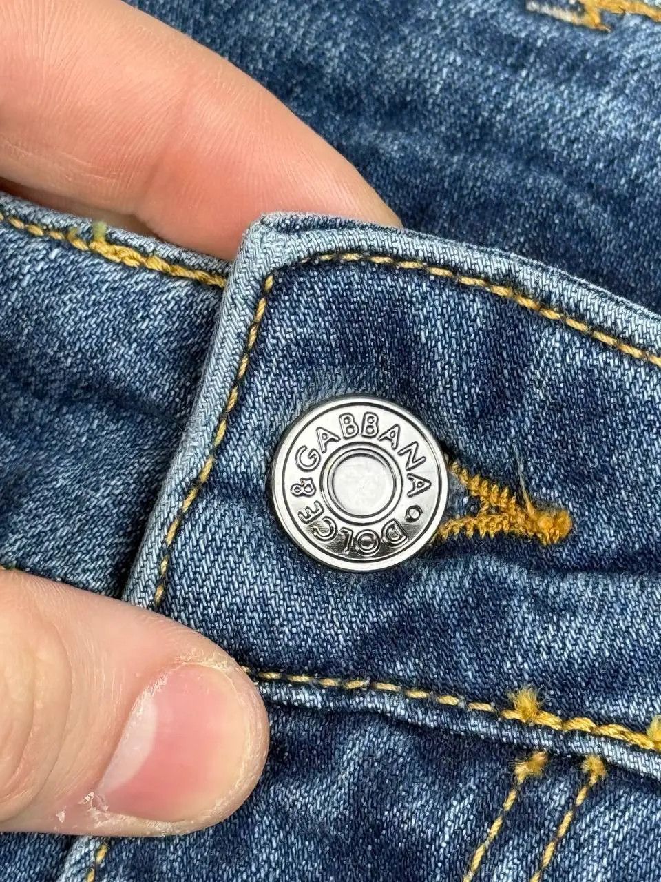 Dolce & Gabbana NEW Dolce Gabbana Metal Logo Denim Jeans Slim Fit Size US 32 / EU 48 - 6 Thumbnail