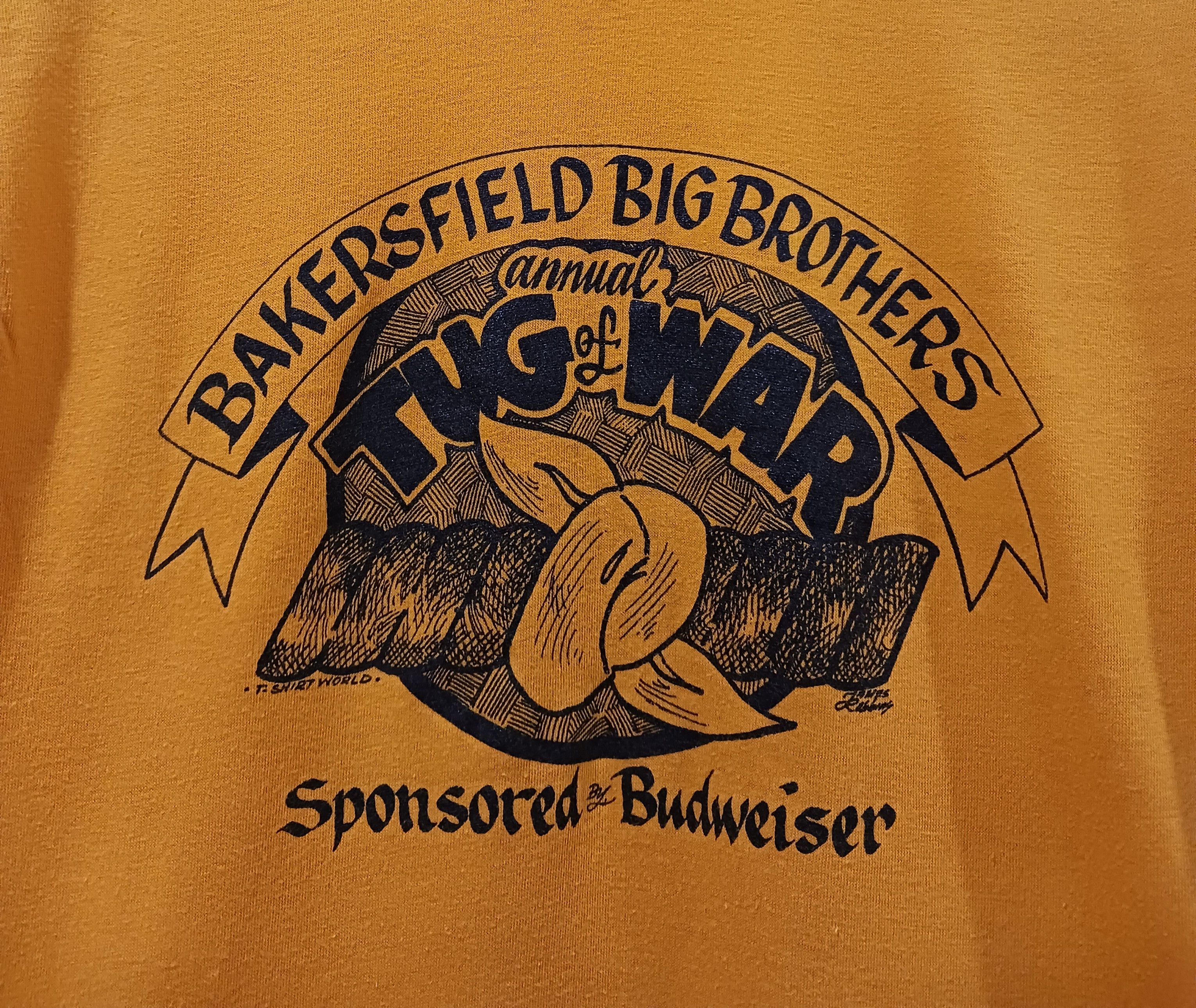 Other × Vintage Bakersfield Big Brothers Tug of War 1980s Vintage Tee Shirt Size US M / EU 48-50 / 2 - 3 Thumbnail