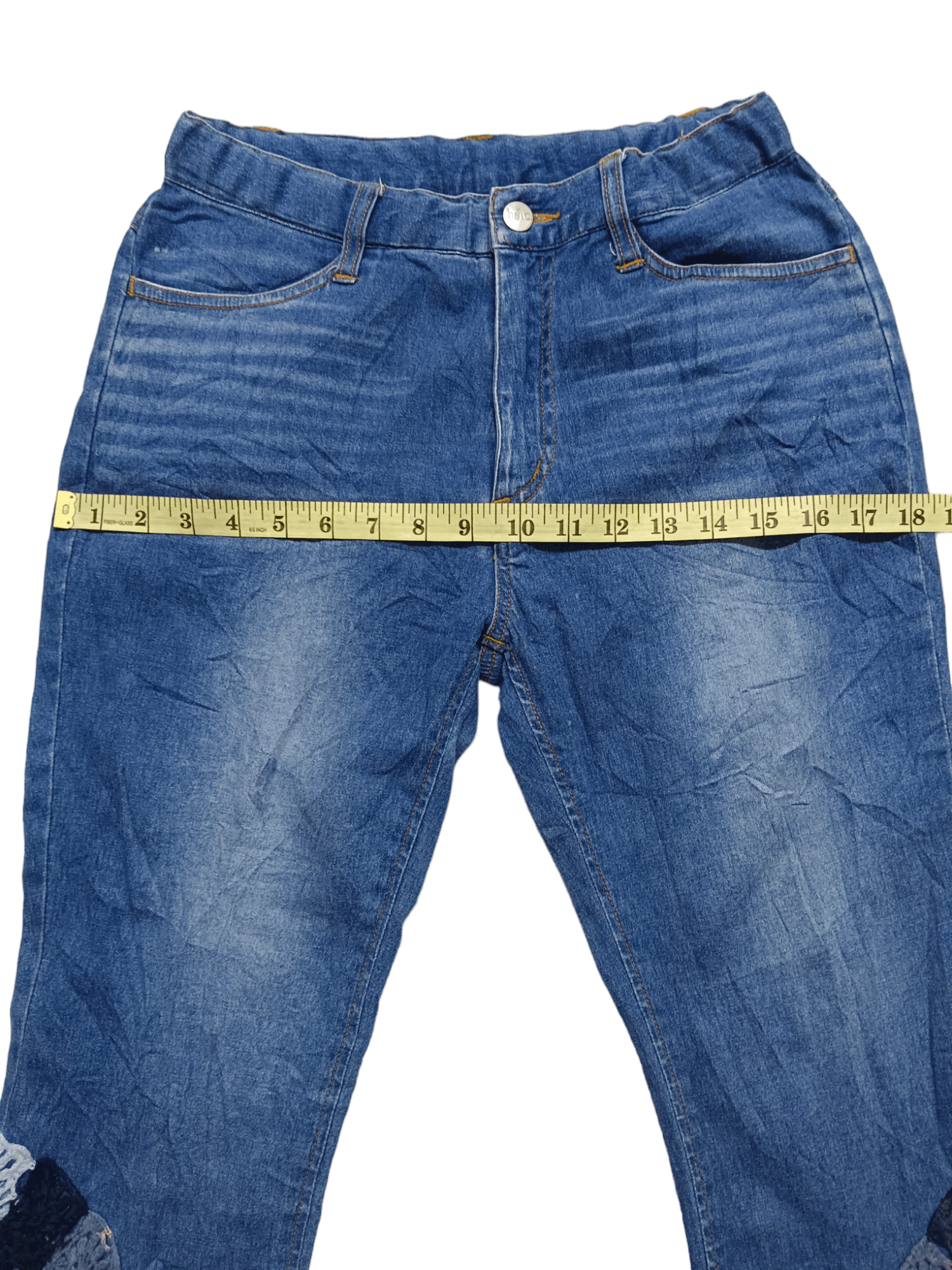 Hiroshi Kato Hiromichi Nakano 3 Quarter Knit Hem Denim Size 26" / US 2 / IT 38 - 8 Thumbnail