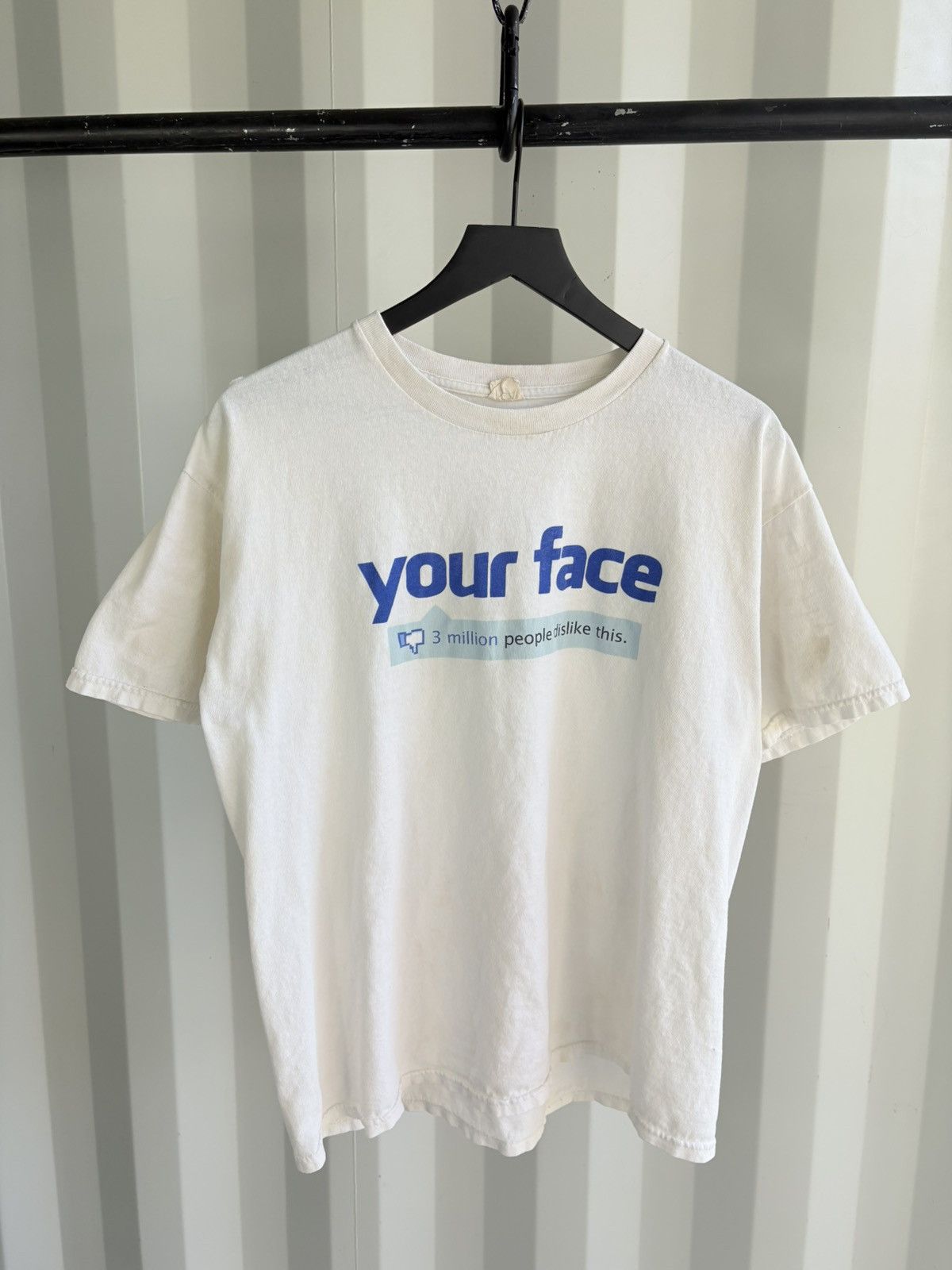 Vintage Thrashed Dislike Your Face Distressed Sun Faded ERD GRUNGE Size US XL / EU 56 / 4 - 1 Thumbnail
