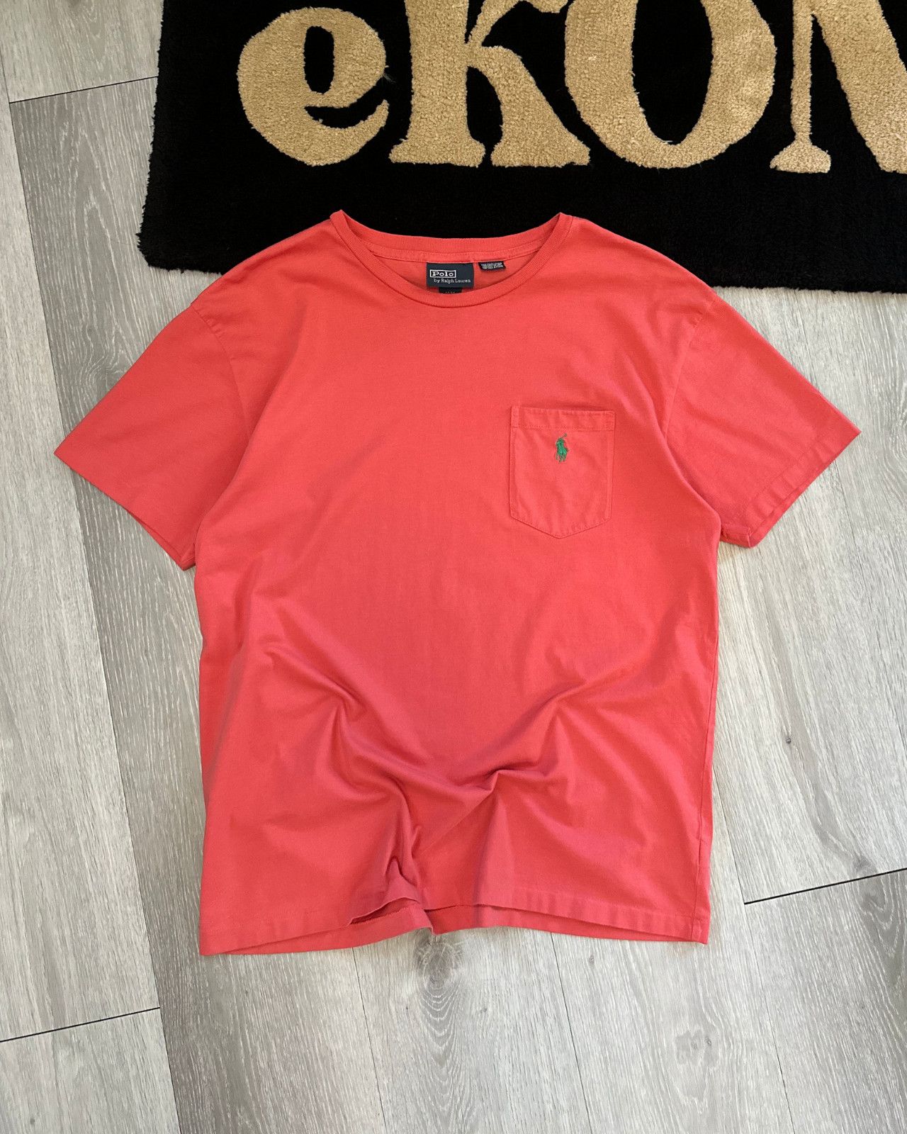 Polo Ralph Lauren Vintage Polo by Ralph Lauren Single Stitch Pocket T-Shirt M Size US M / EU 48-50 / 2 - 1 Thumbnail