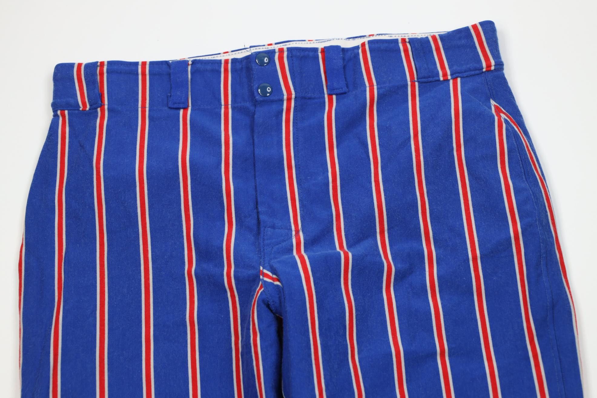 Vintage Vintage 90s Buffalo Bills Football Striped Baseball Pants Size US 40 / EU 56 - 2 Thumbnail