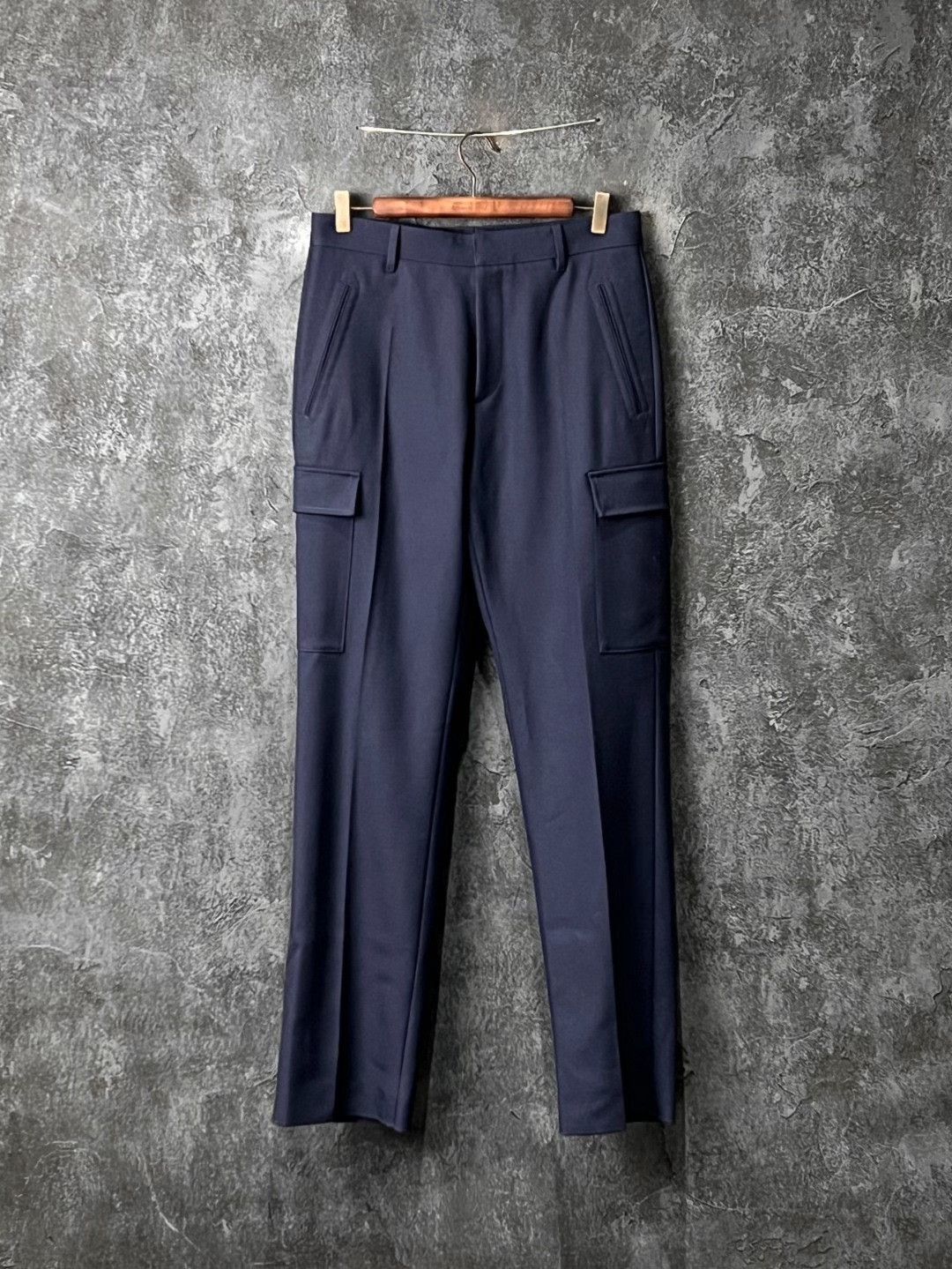 Versace Versace Casual Wool Blue Casual Pants 32 Men Size US 32 / EU 48 - 1 Thumbnail