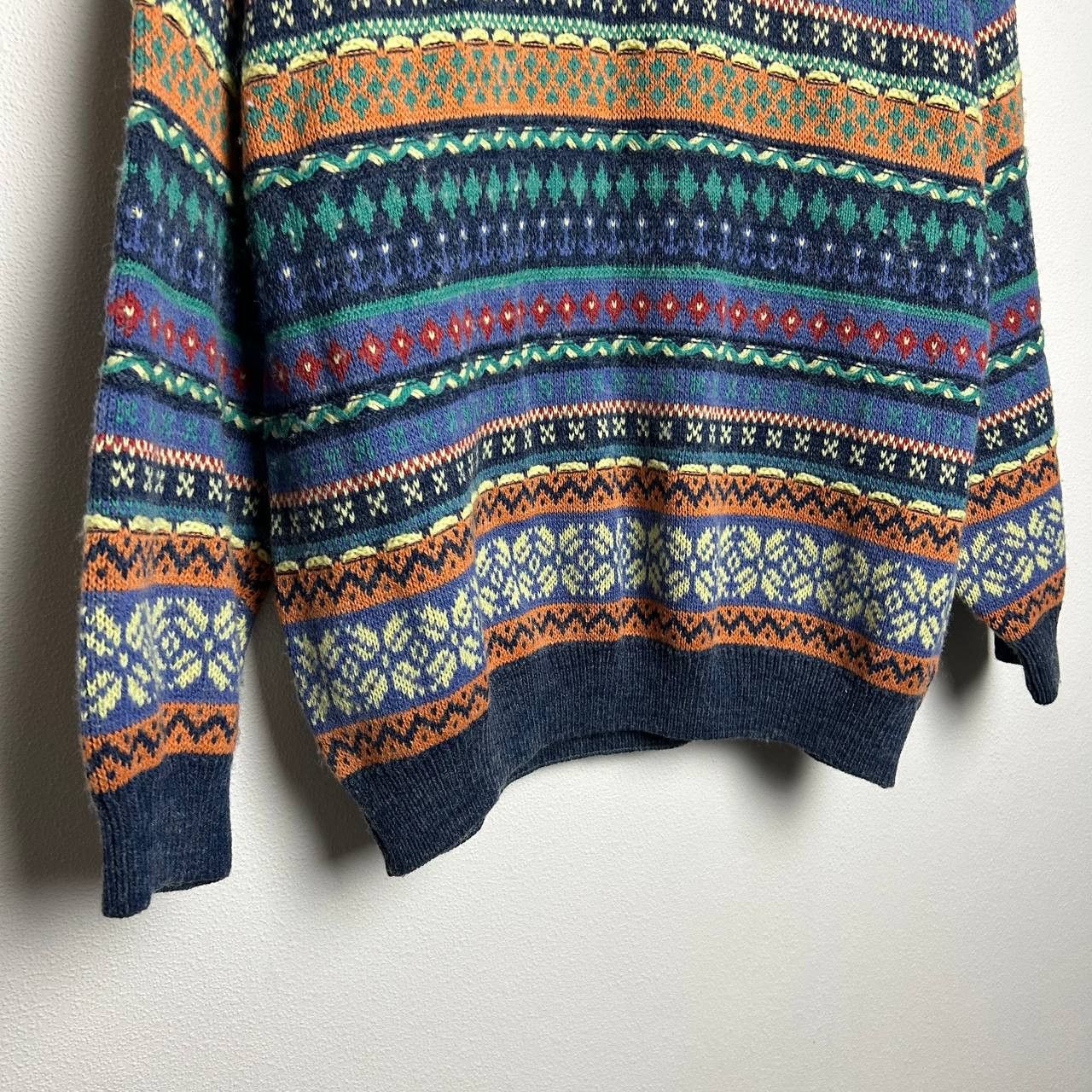 Vintage Vintage Ireland Made In Italy 90s Coogi style rare sweater Size US L / EU 52-54 / 3 - 3 Thumbnail